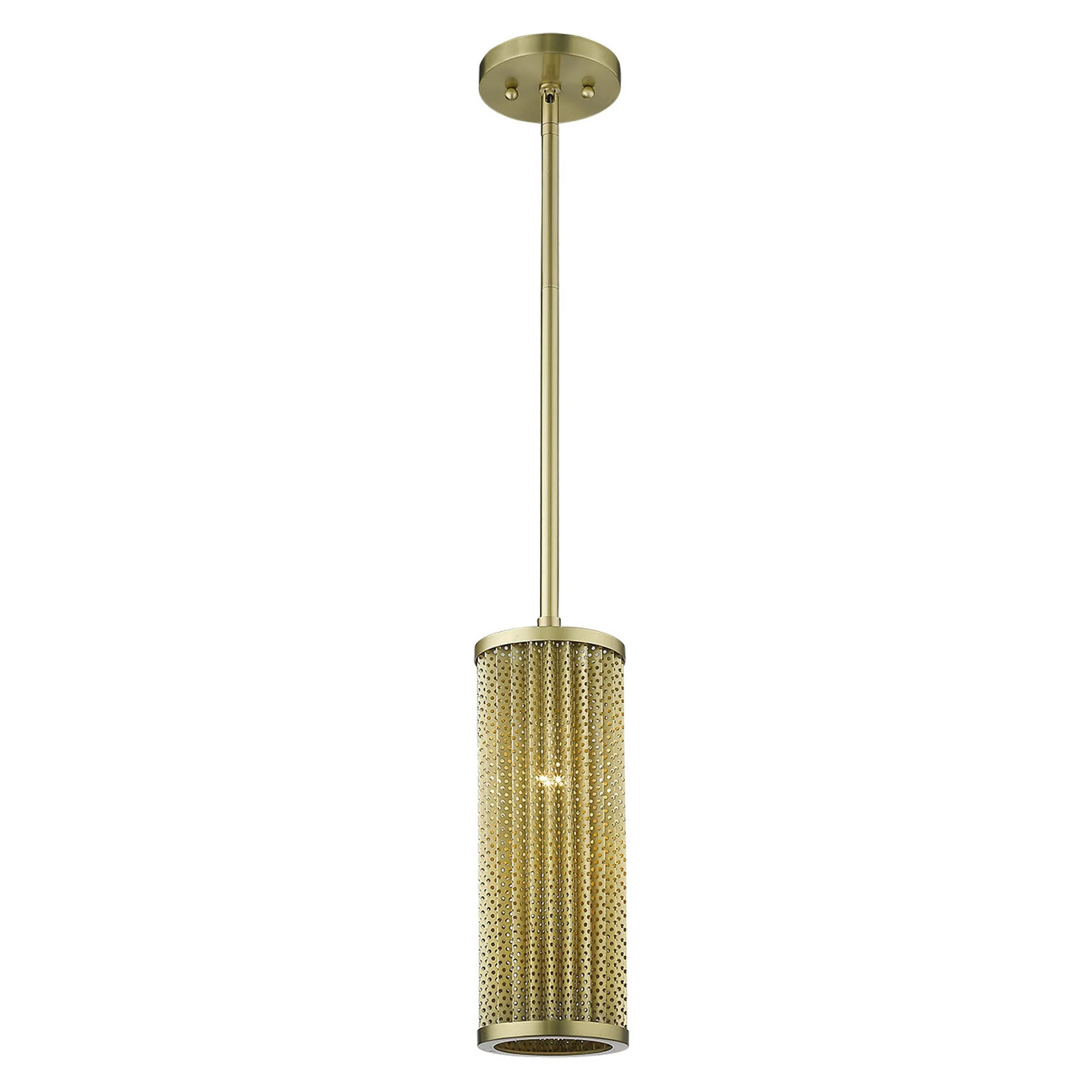 Basetti 1-Light Gold Pendant By Homeroots - Image 4