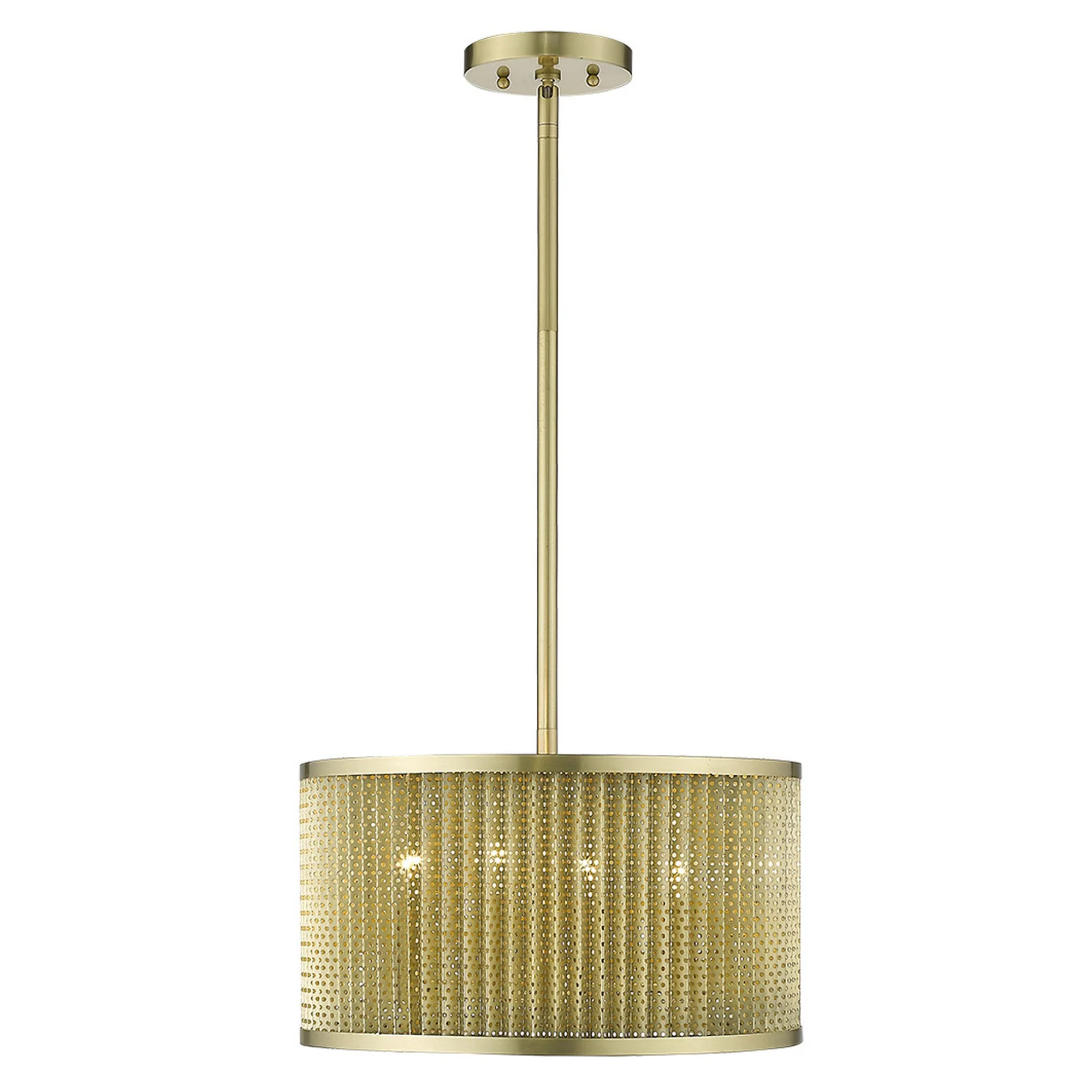 Basetti 4-Light Gold Convertible Pendant By Homeroots - Image 4