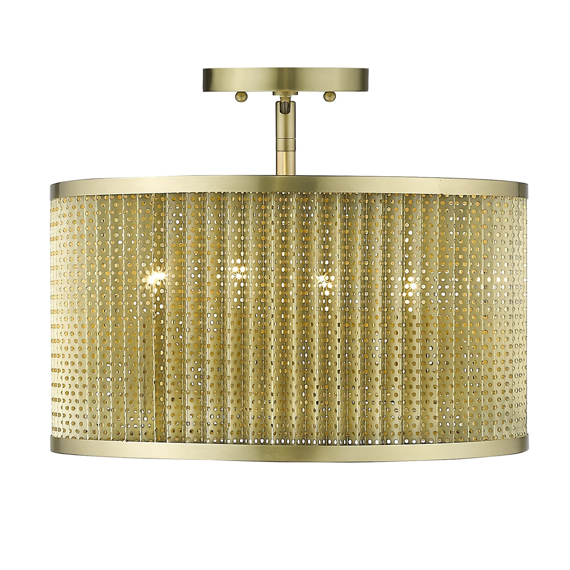 Basetti 4-Light Gold Convertible Pendant By Homeroots - Image 7