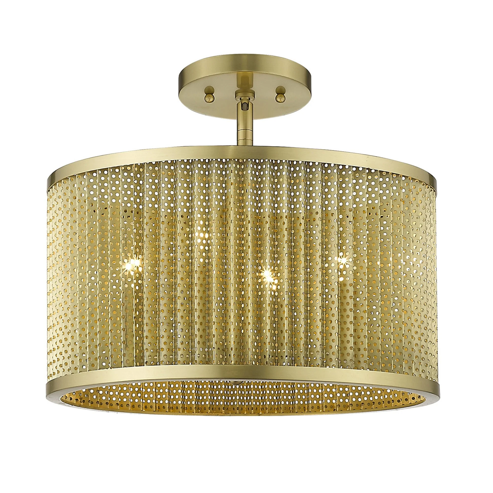 Basetti 4-Light Gold Convertible Pendant By Homeroots - Image 8