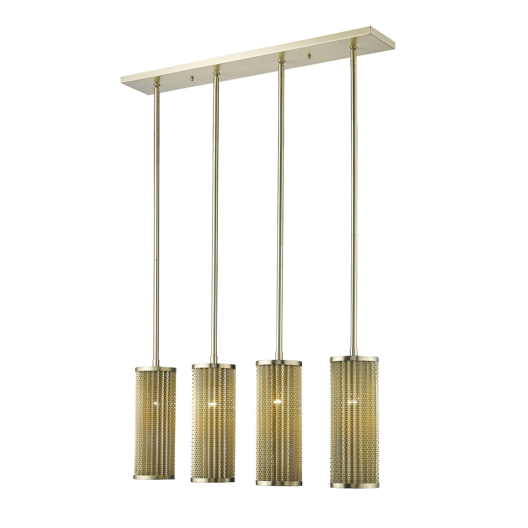 Basetti 4-Light Gold Pendant By Homeroots - Image 2