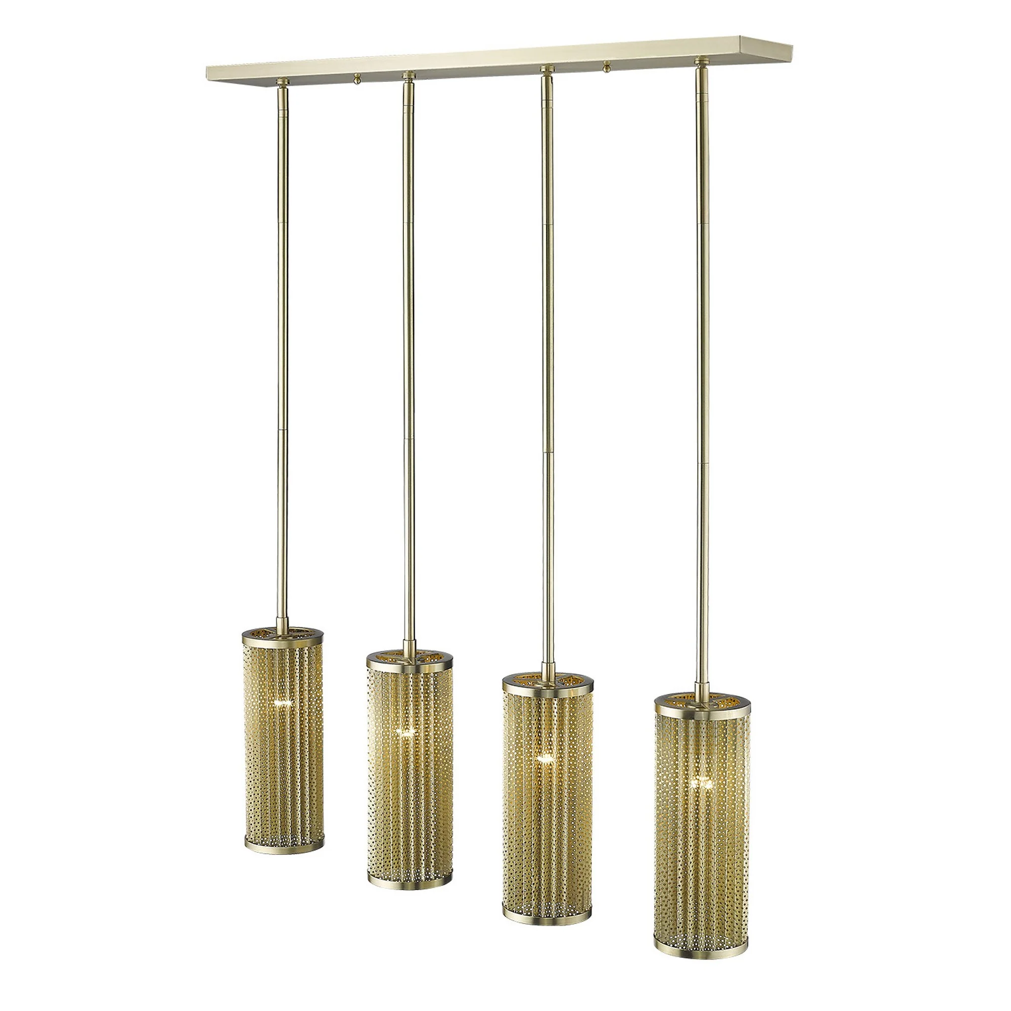 Basetti 4-Light Gold Pendant By Homeroots - Image 3