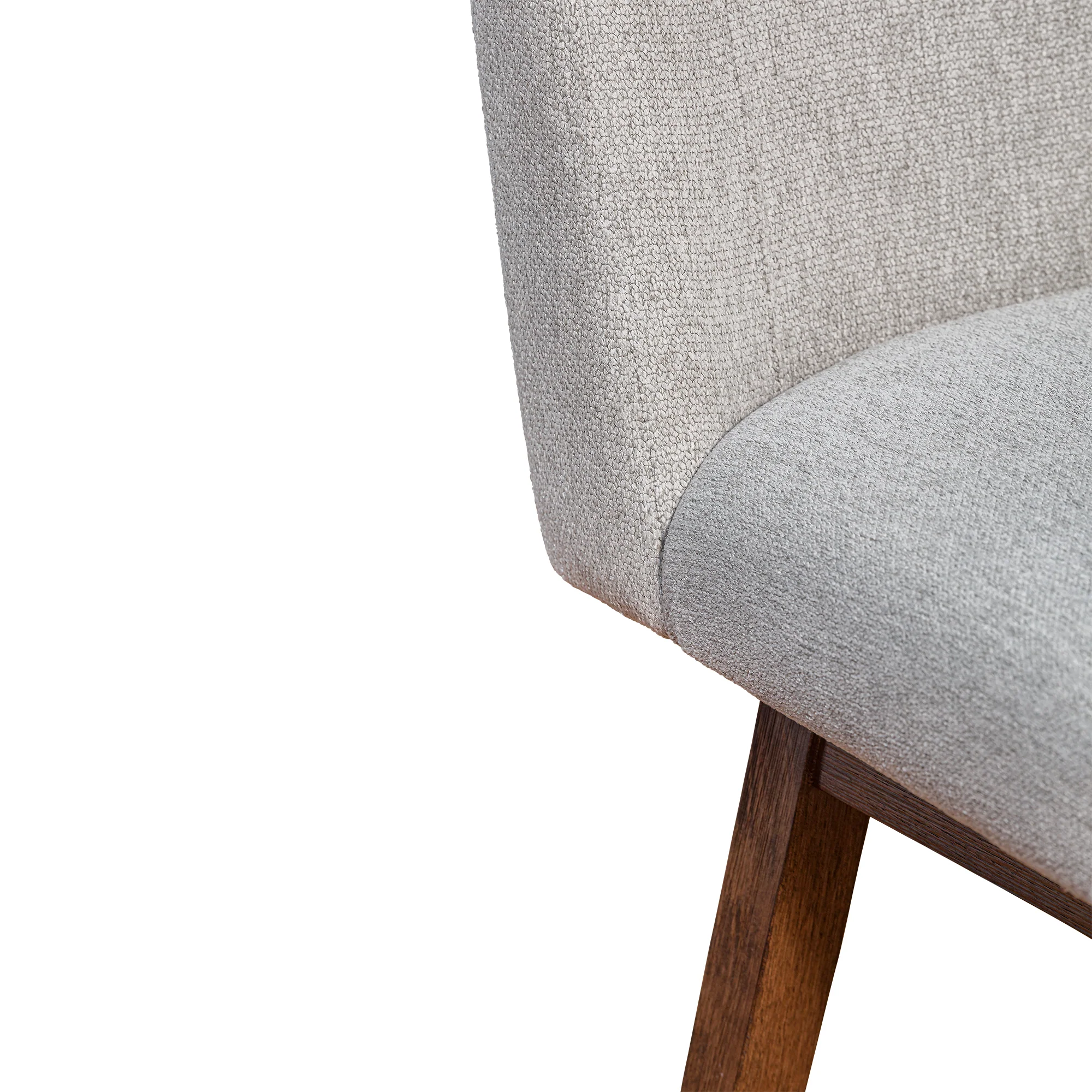 Basila Swivel Bar Stool in Brown Oak Wood Finish with Taupe Fabric By Armen Living - Image 10