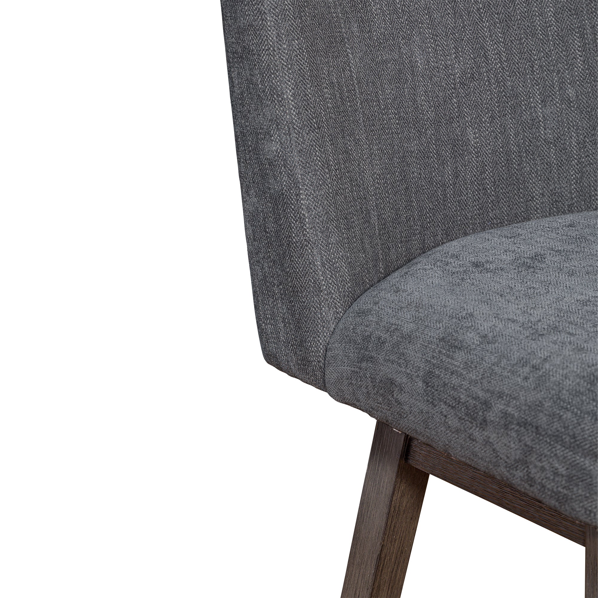 Basila Swivel Counter Stool in Grey Oak Wood Finish with Grey Fabric By Armen Living - Image 10