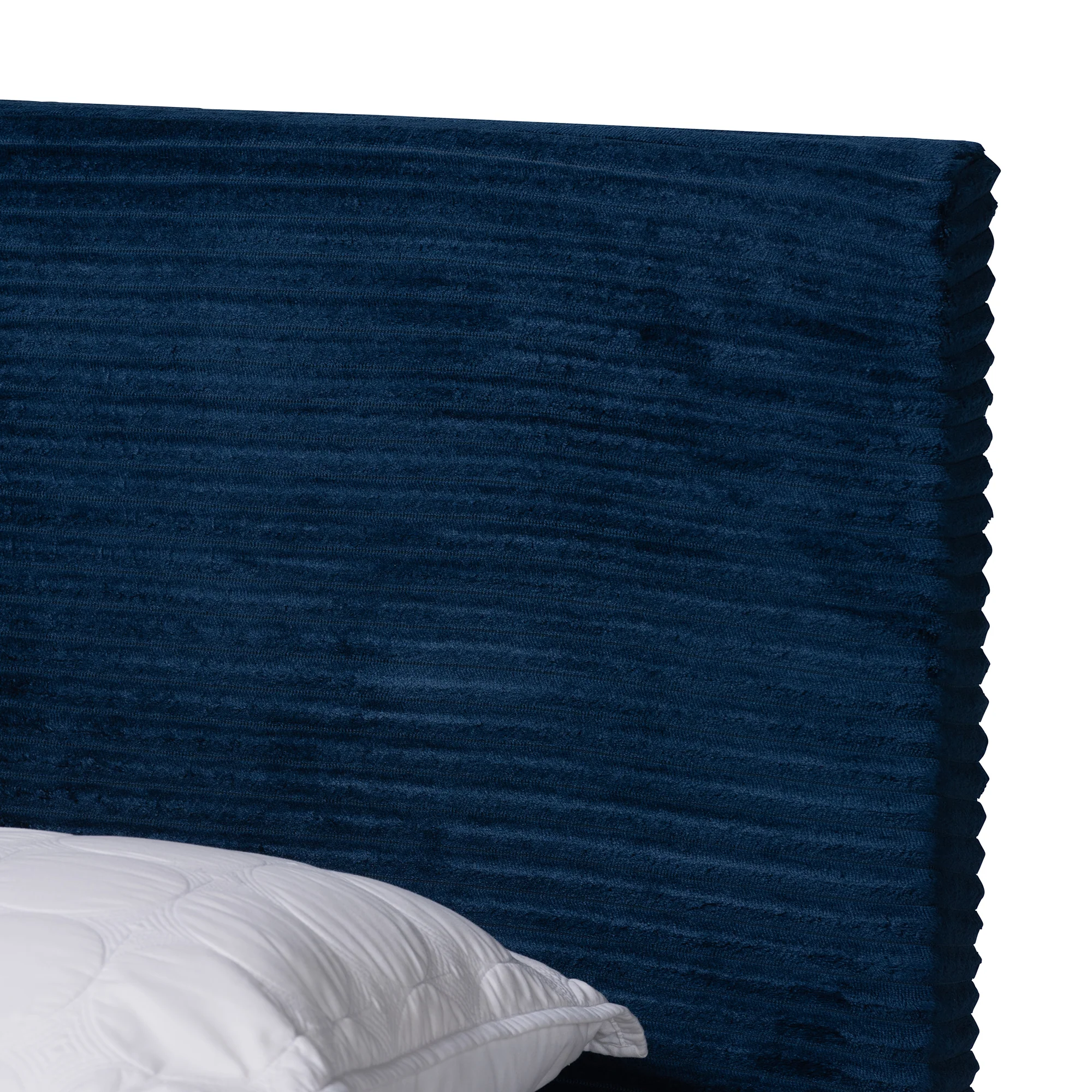 Baxton Studio Abberton Modern and Contemporary Black Velvet and Gold Metal Queen Size Panel Bed - Image 23