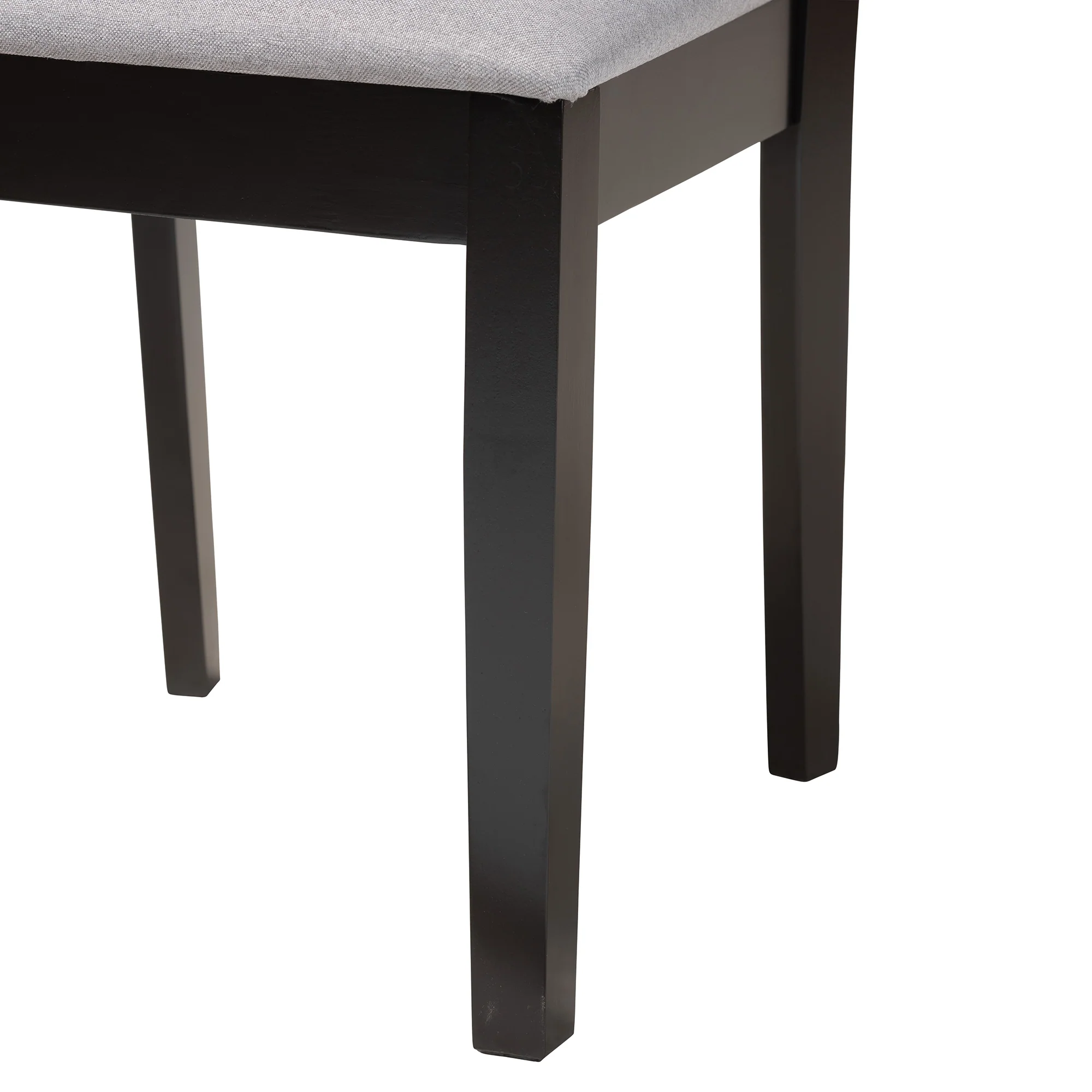 Baxton Studio Abigail Modern Beige Fabric and Dark Brown Finished Wood 2-Piece Dining Chair Set - Image 17