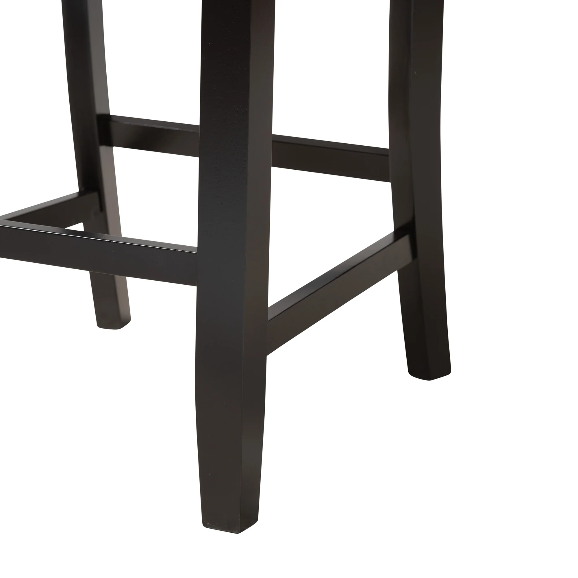 Baxton Studio Abigail Modern Beige Fabric and Dark Brown Finished Wood 5-Piece Pub Set - Image 9