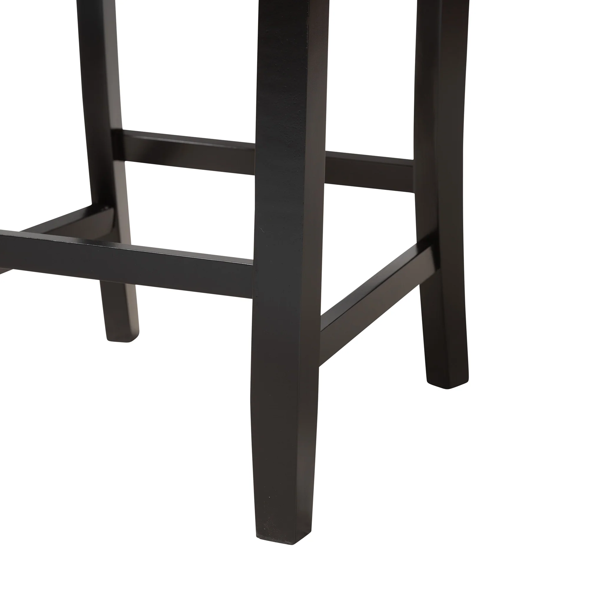 Baxton Studio Abigail Modern Grey Fabric and Dark Brown Finished Wood 2-Piece Counter Stool Set - Image 8