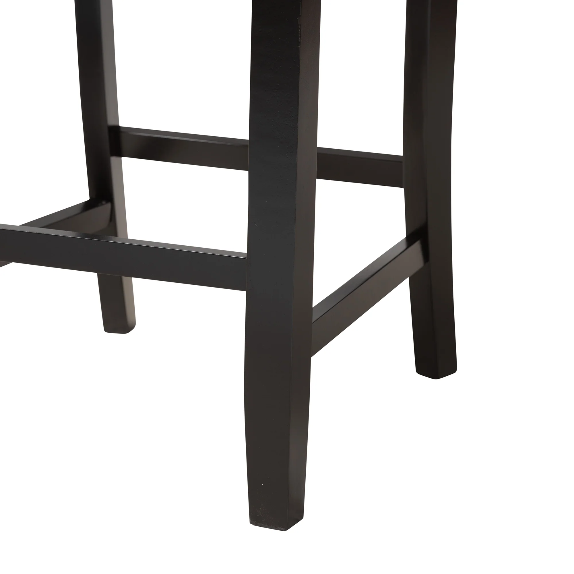 Baxton Studio Abigail Modern Grey Fabric and Dark Brown Finished Wood 5-Piece Pub Set - Image 9
