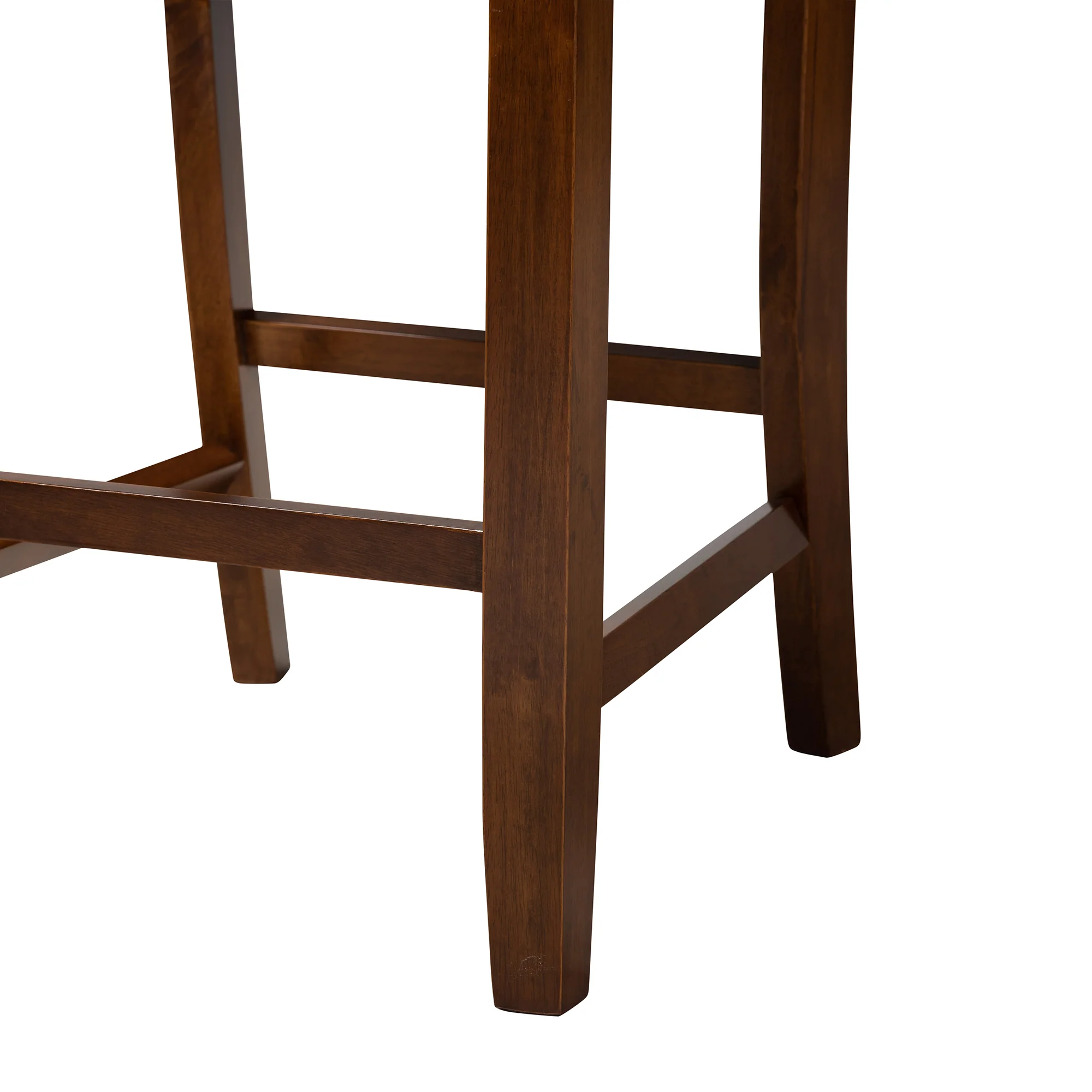 Baxton Studio Abigail Modern Grey Fabric and Walnut Brown Finished Wood 5-Piece Pub Set - Image 9