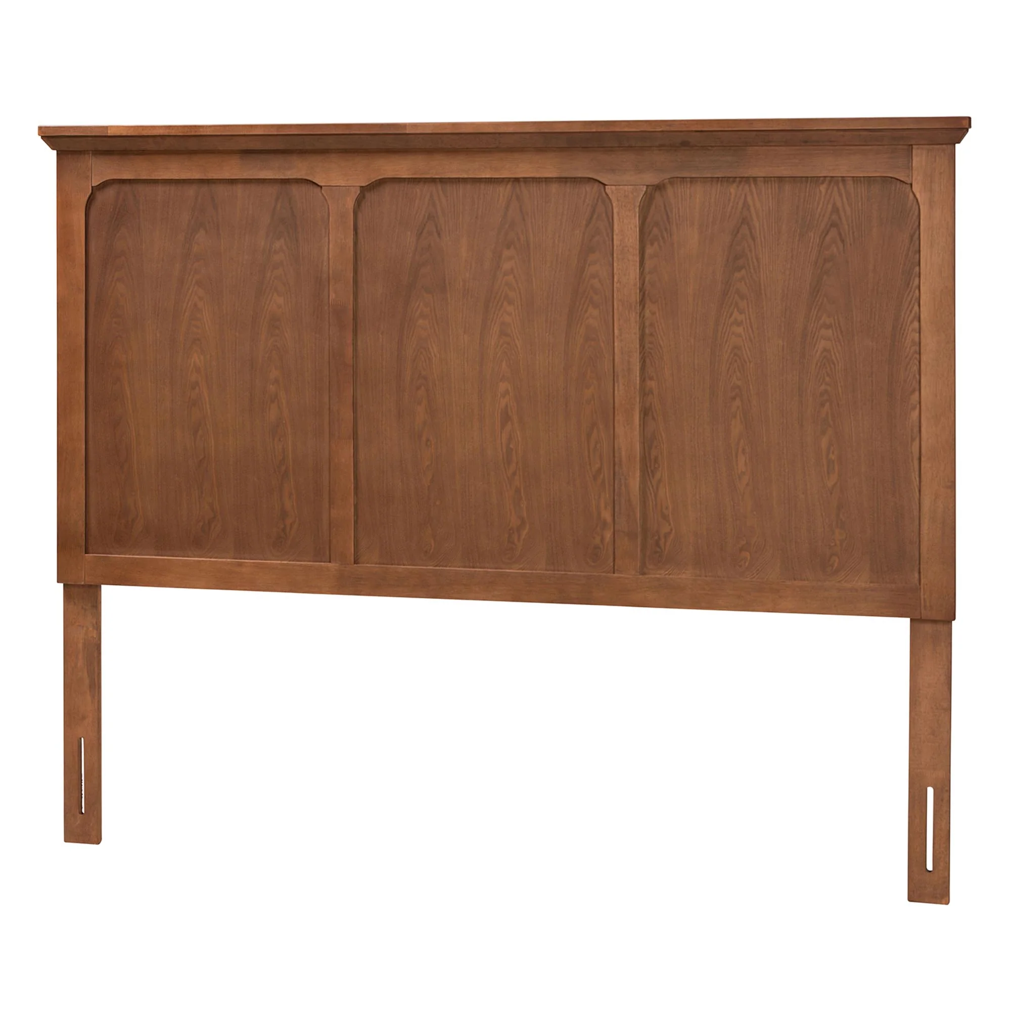 Baxton Studio Alarice Classic and Traditional Ash Walnut Finished Wood Queen Size Headboard - Image 2