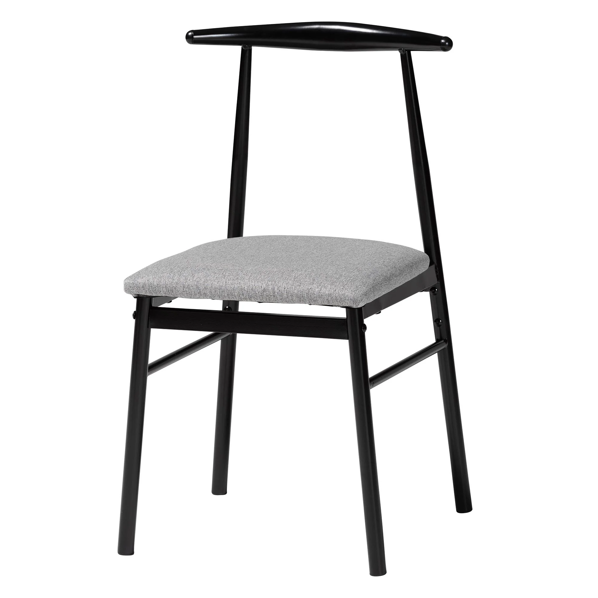 Baxton Studio Arnold Modern Industrial Beige Fabric and Metal Dining Chair - Image 17