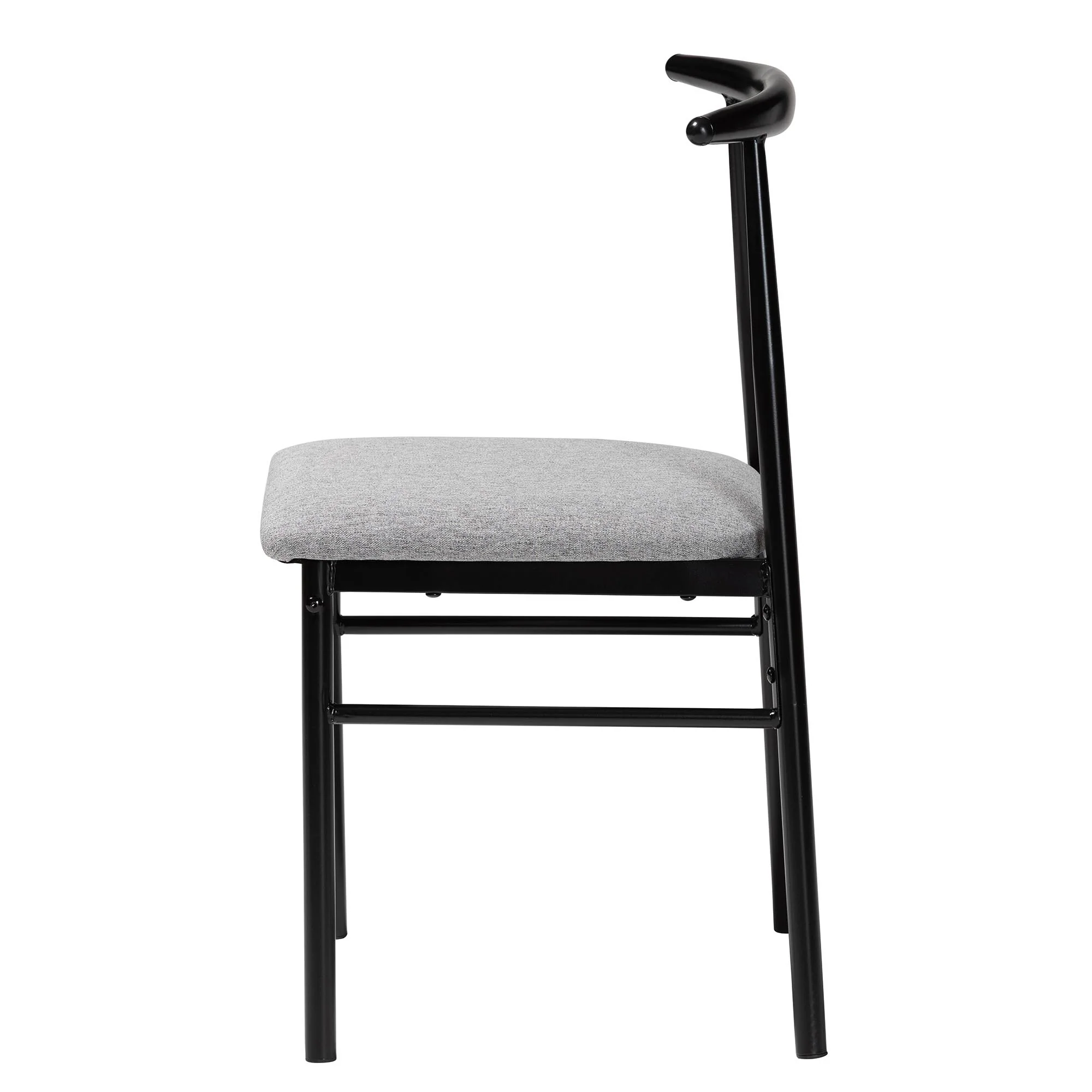 Baxton Studio Arnold Modern Industrial Beige Fabric and Metal Dining Chair - Image 19