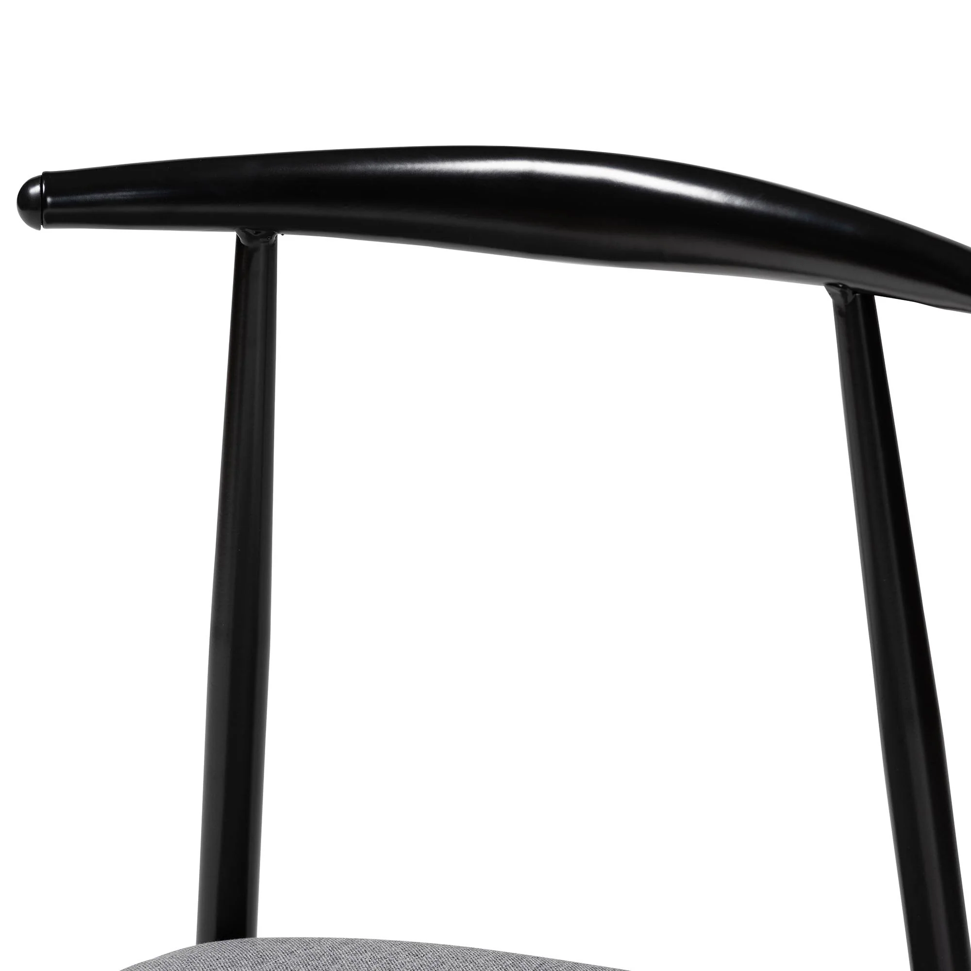 Baxton Studio Arnold Modern Industrial Beige Fabric and Metal Dining Chair - Image 21