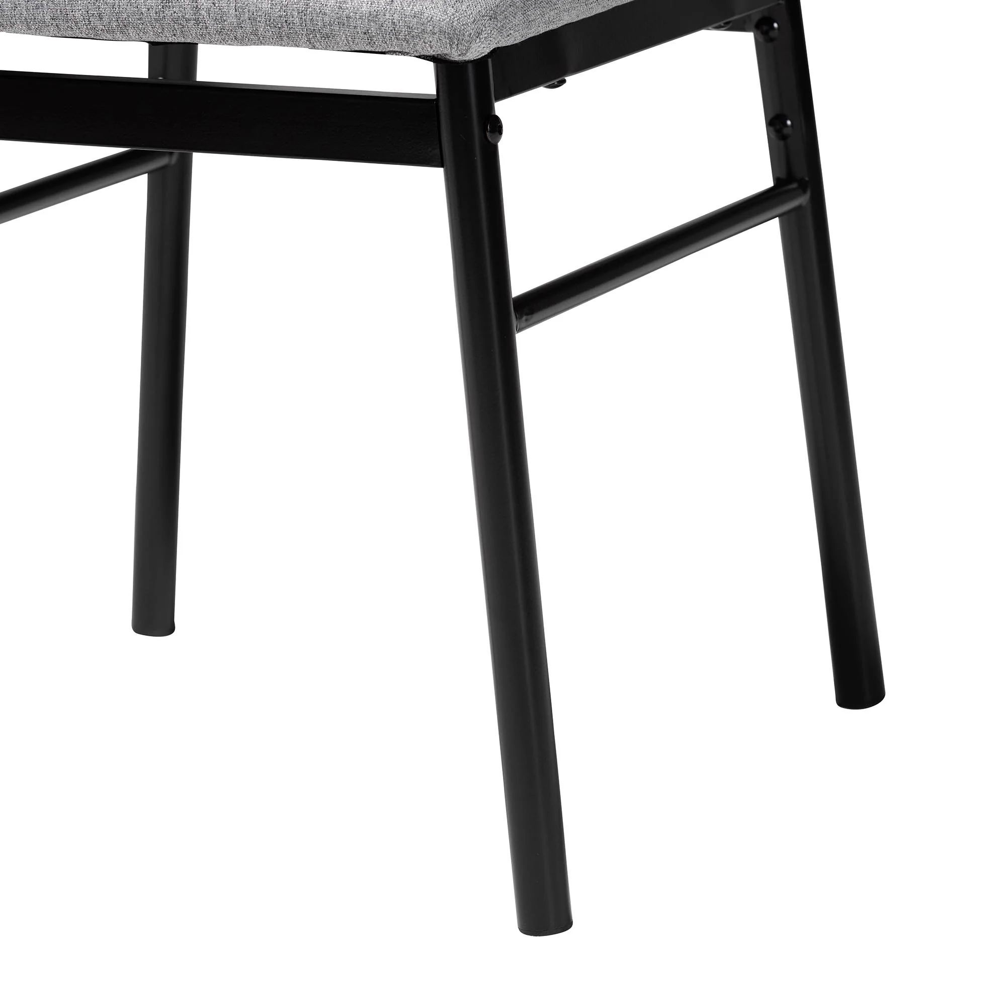 Baxton Studio Arnold Modern Industrial Beige Fabric and Metal Dining Chair - Image 22