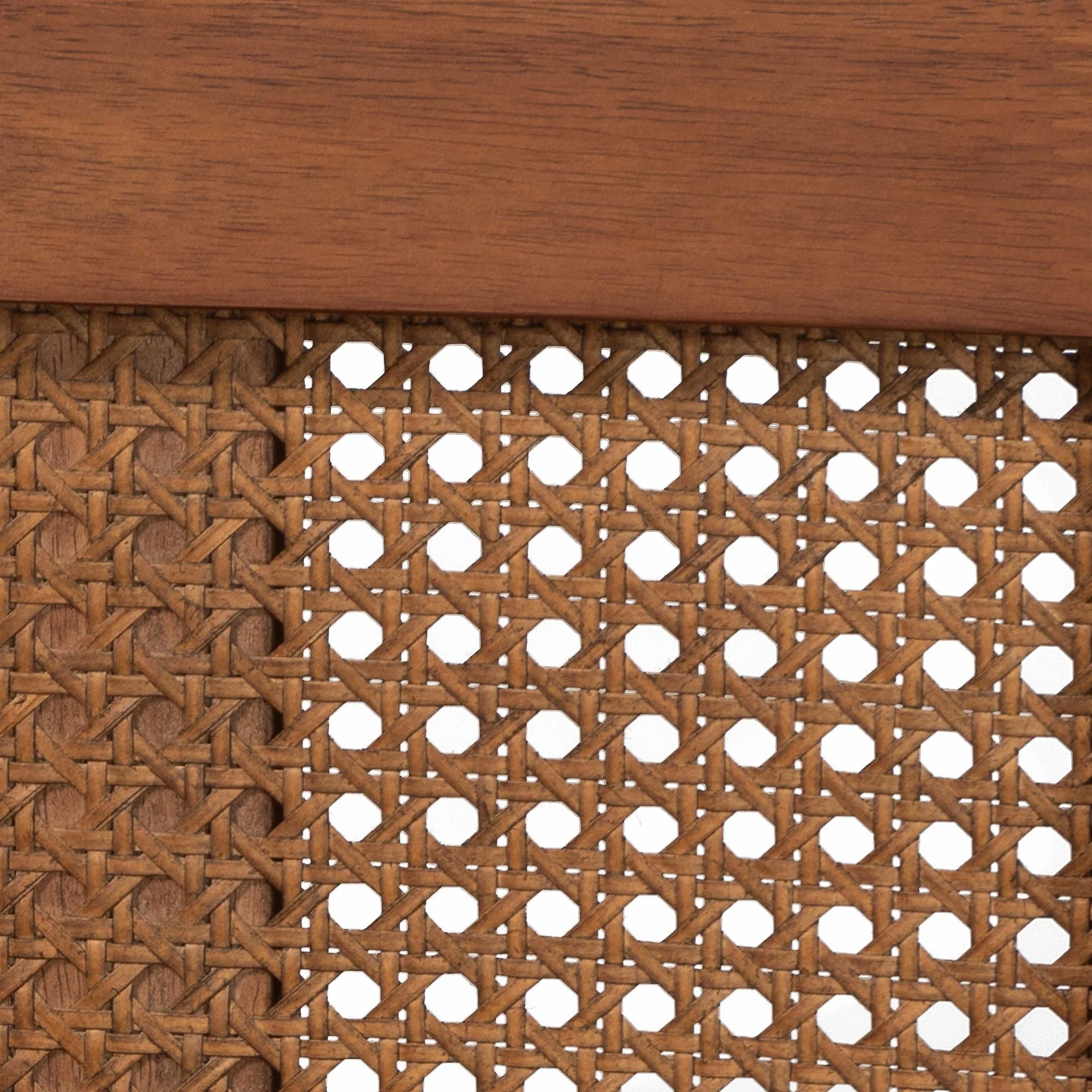 Baxton Studio Aveena Mid-Century Modern Walnut Brown Finished Wood Queen Size Platform Bed - Image 7