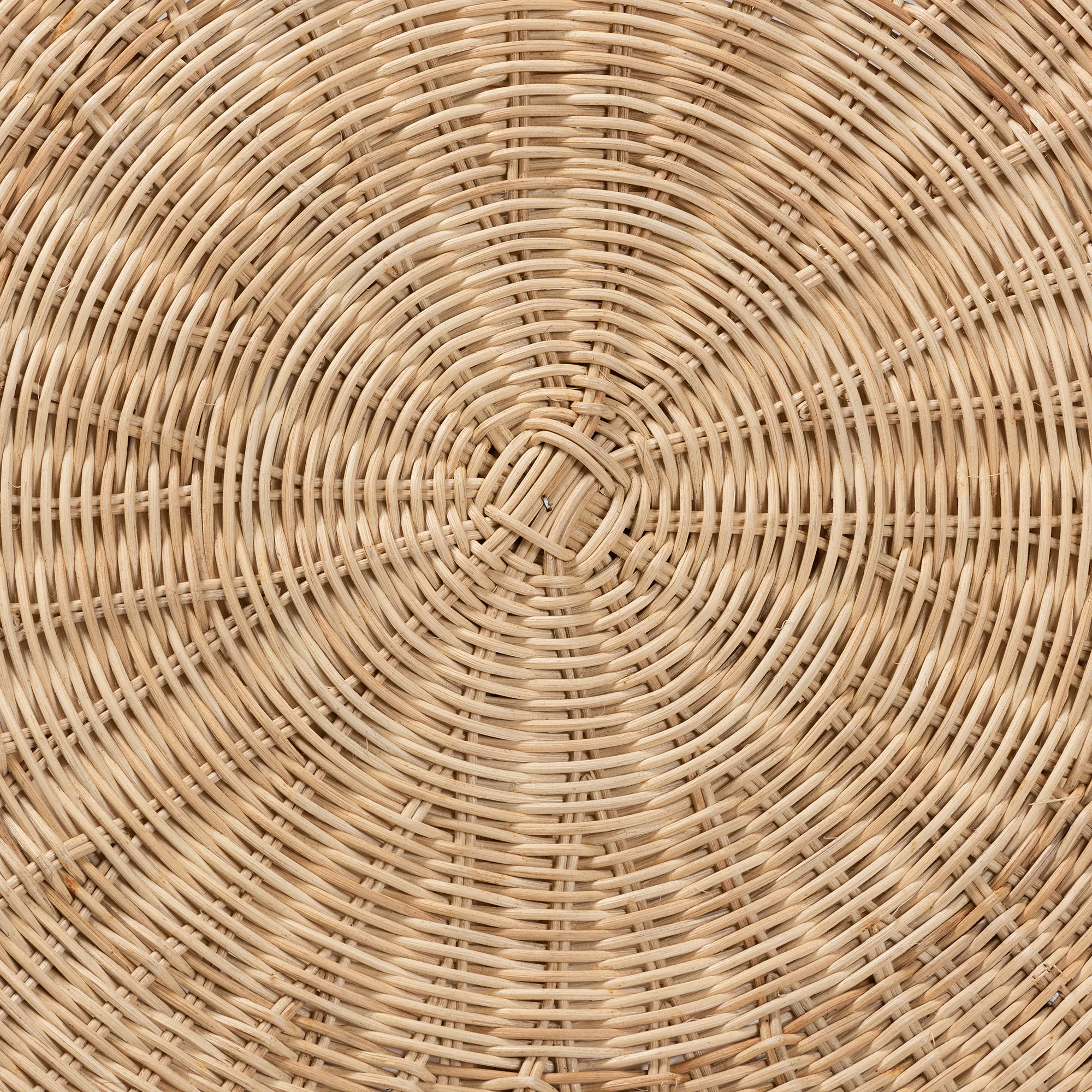 Baxton Studio bali & pari Abbey Modern Bohemian Natural Brown Antique Rattan Coffee Table - Image 7