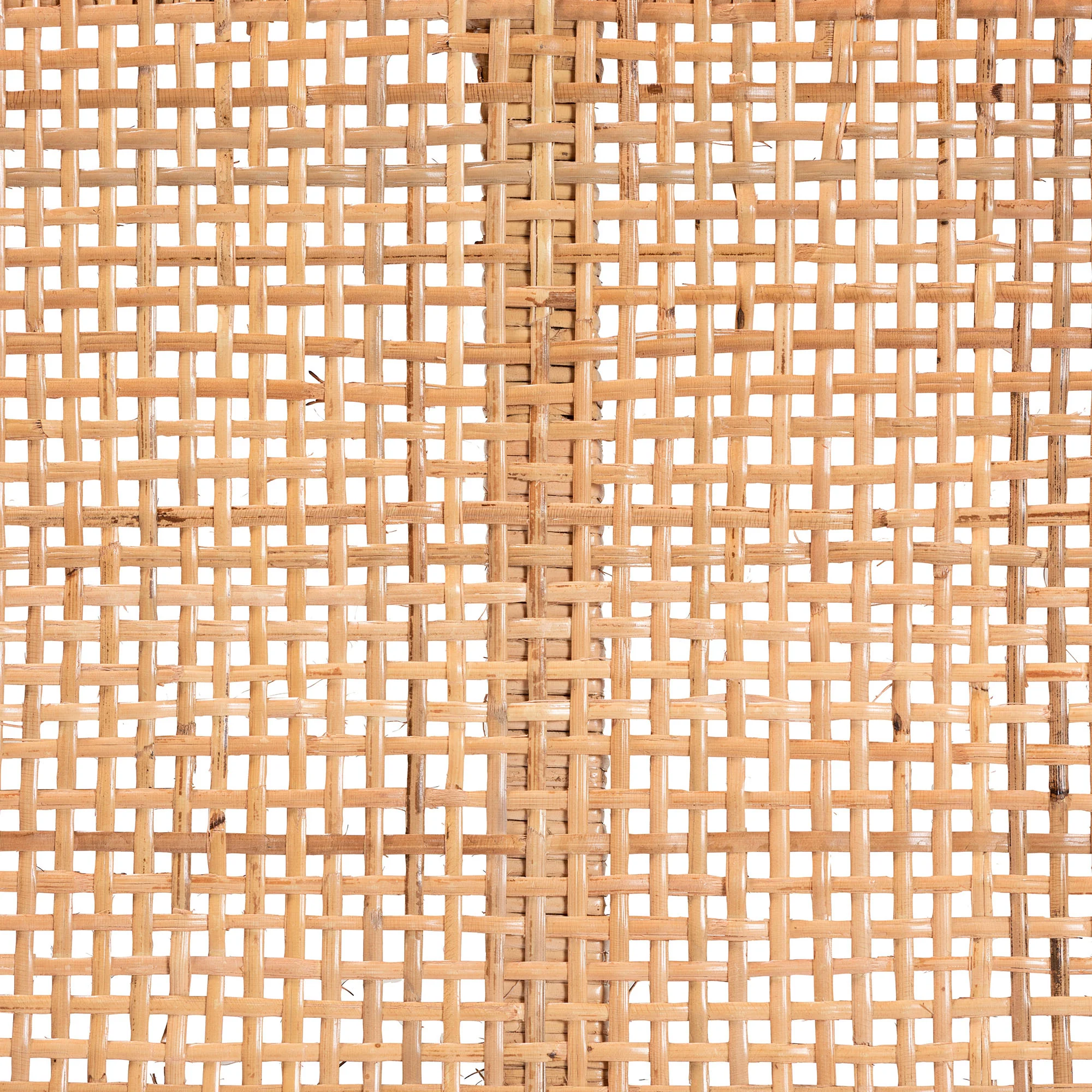 Baxton Studio bali & pari Abelia Modern Bohemian Natural Rattan and Mahogany Wood Short Accent Bench - Image 7