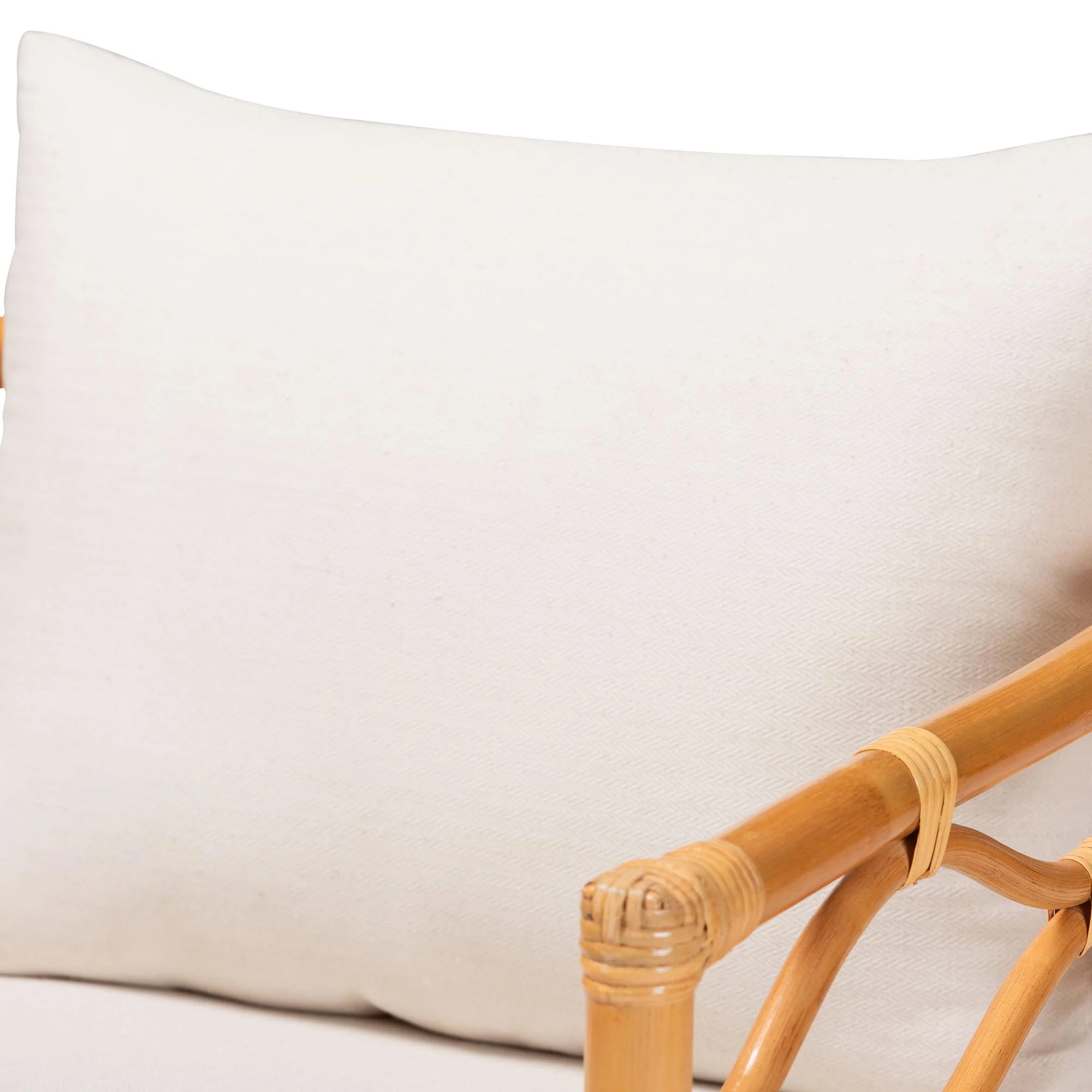 Baxton Studio bali & pari Acelynn Bohemian Light Honey Rattan Arm Chair - Image 8