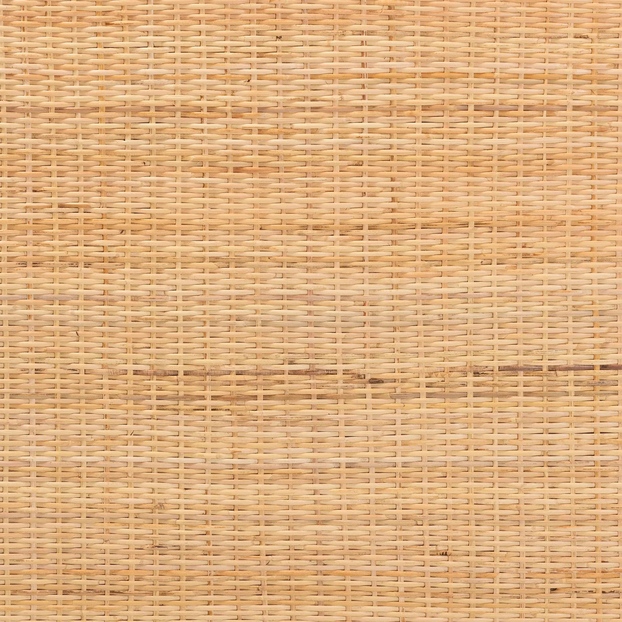 Baxton Studio bali & pari Adelyn Modern Bohemian Natural Brown Rattan and Mahogany Wood King Size Headboard - Image 5