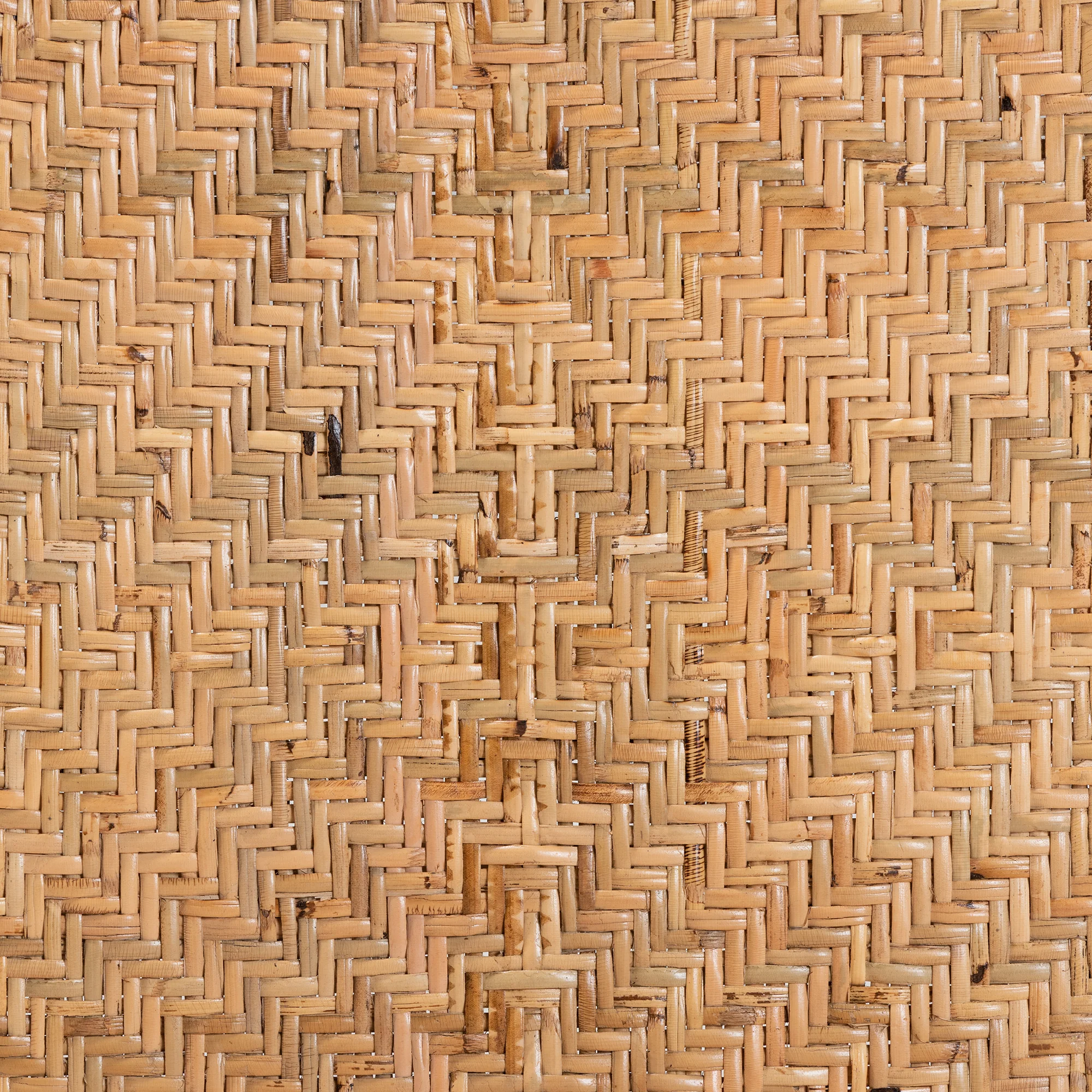Baxton Studio bali & pari Adrena Modern Bohemian Natural Brown Rattan Bar Stool - Image 8