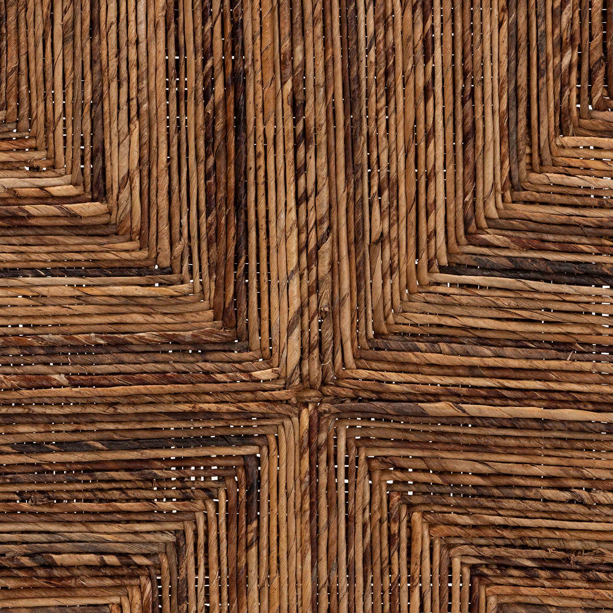 Baxton Studio bali & pari Artha Modern Bohemian Natural Brown Teak Wood and Seagrass 2-Piece Dining Chair Set - Image 9