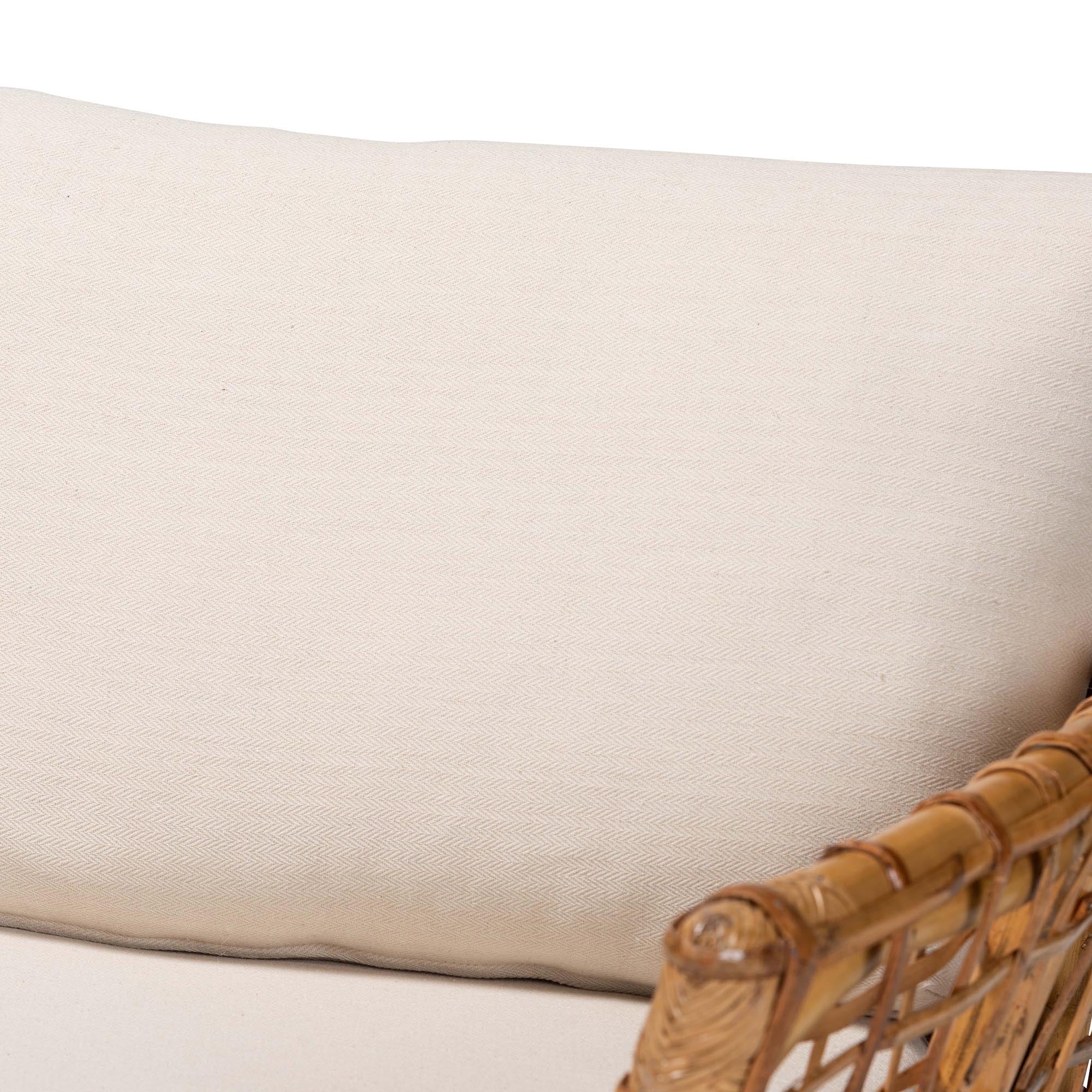 Baxton Studio bali & pari Babette Modern Bohemian Natural Brown Rattan Arm Chair - Image 8