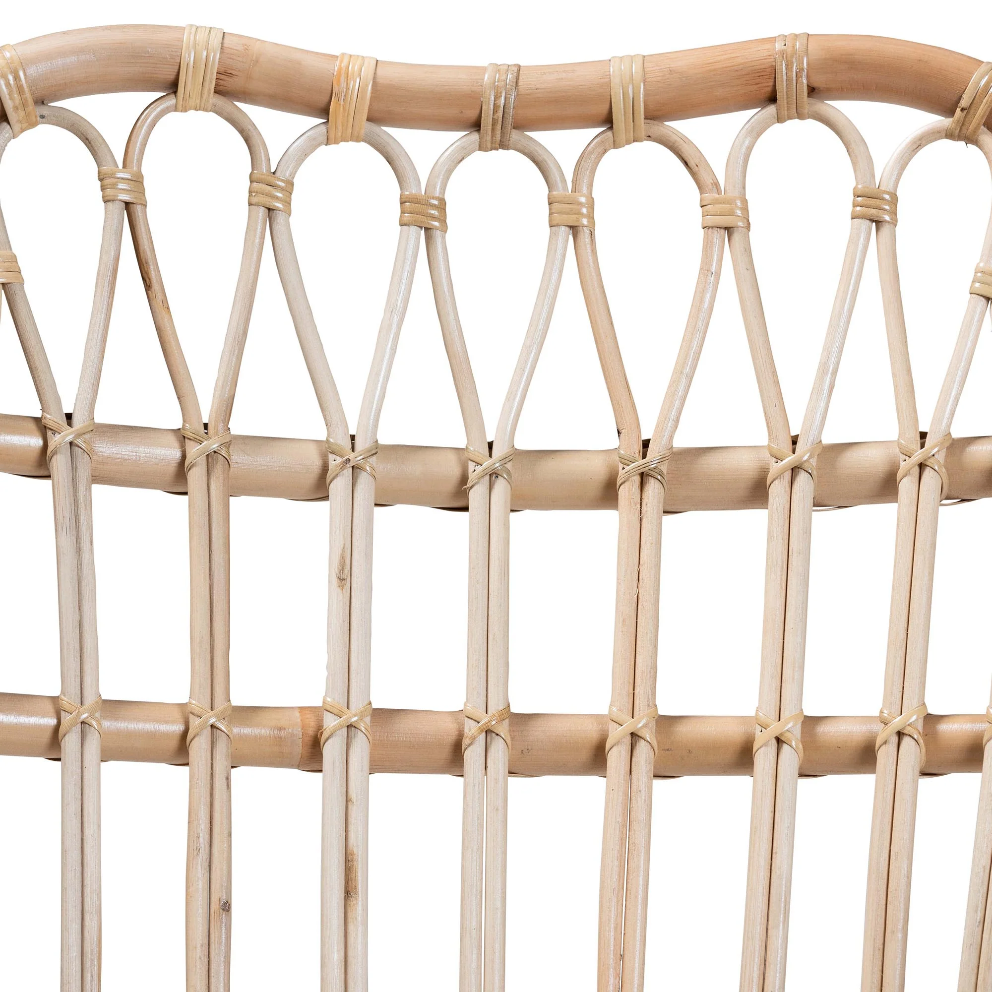 Baxton Studio bali & pari Bajo Modern Bohemian Natural Brown Rattan Arm Chair - Image 10