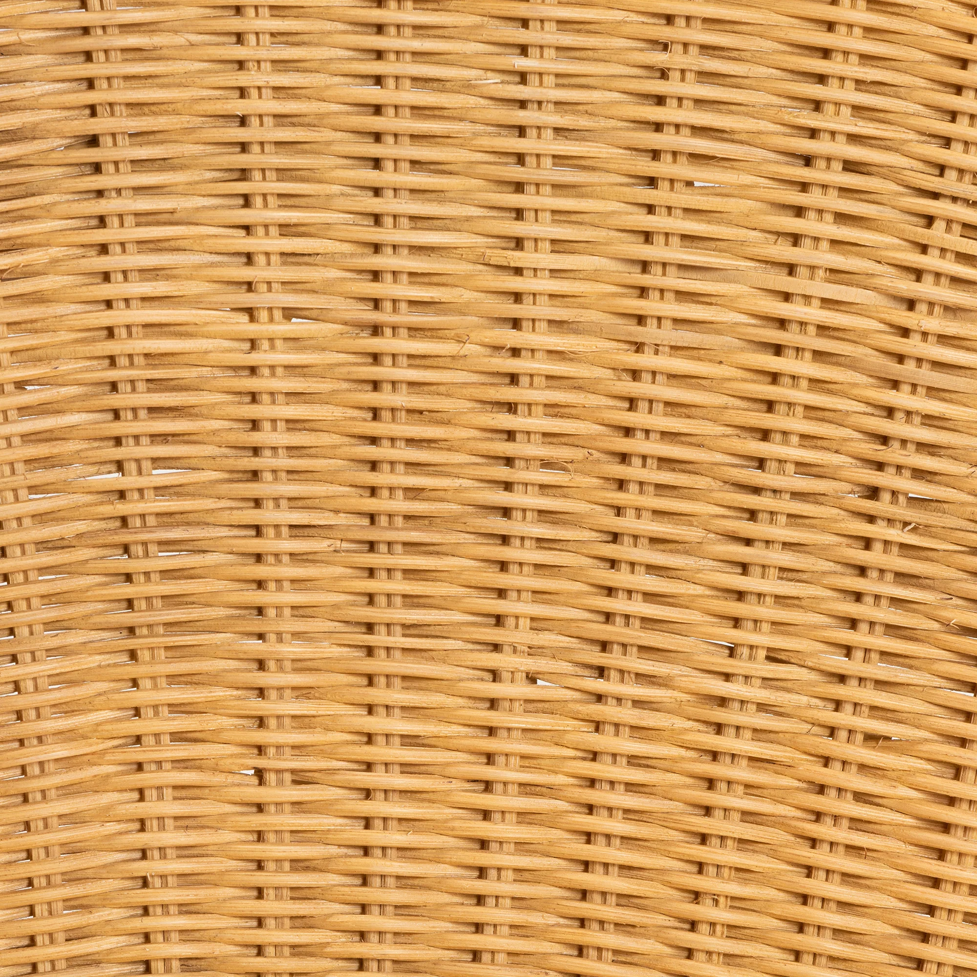 Baxton Studio bali & pari Barito Modern Bohemian Natural Brown Rattan Dining Chair - Image 8