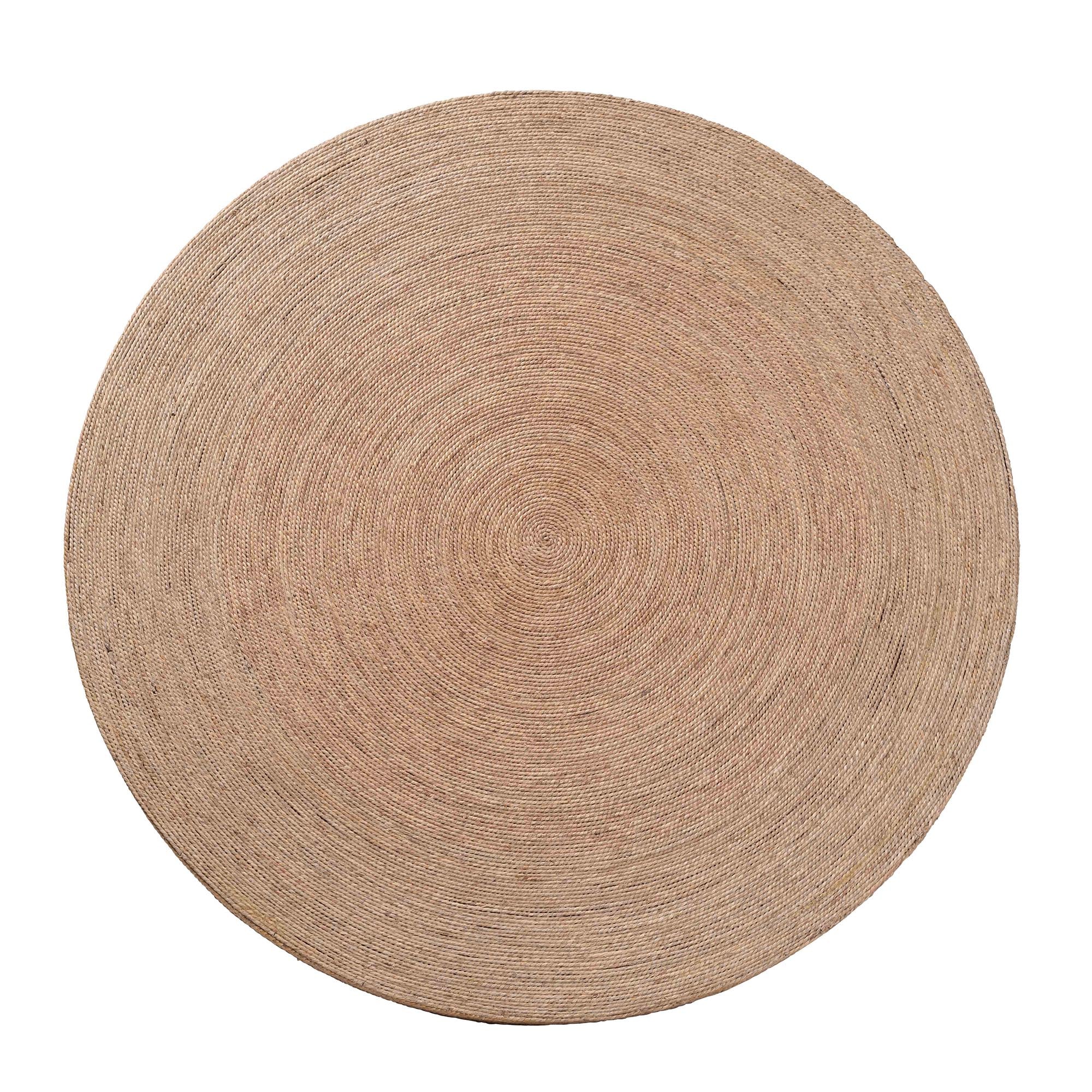 Baxton Studio bali & pari Bistra Modern Bohemian Natural Brown Seagrass and Wood Dining Table - Image 4