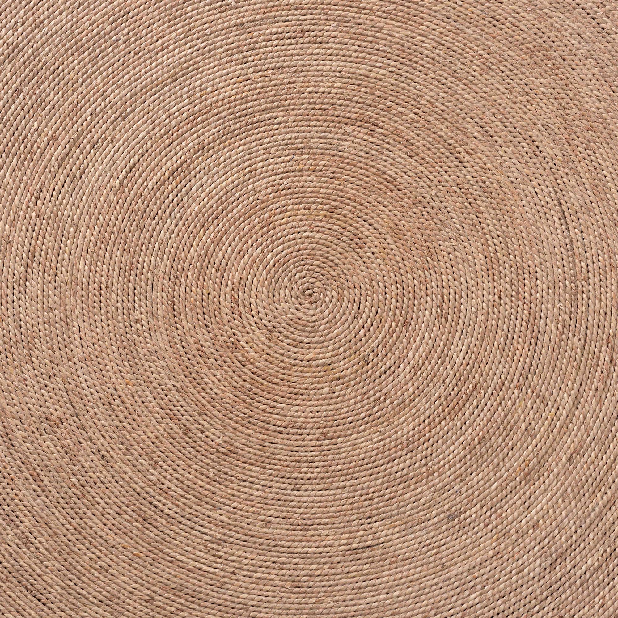 Baxton Studio bali & pari Bistra Modern Bohemian Natural Brown Seagrass and Wood Dining Table - Image 5