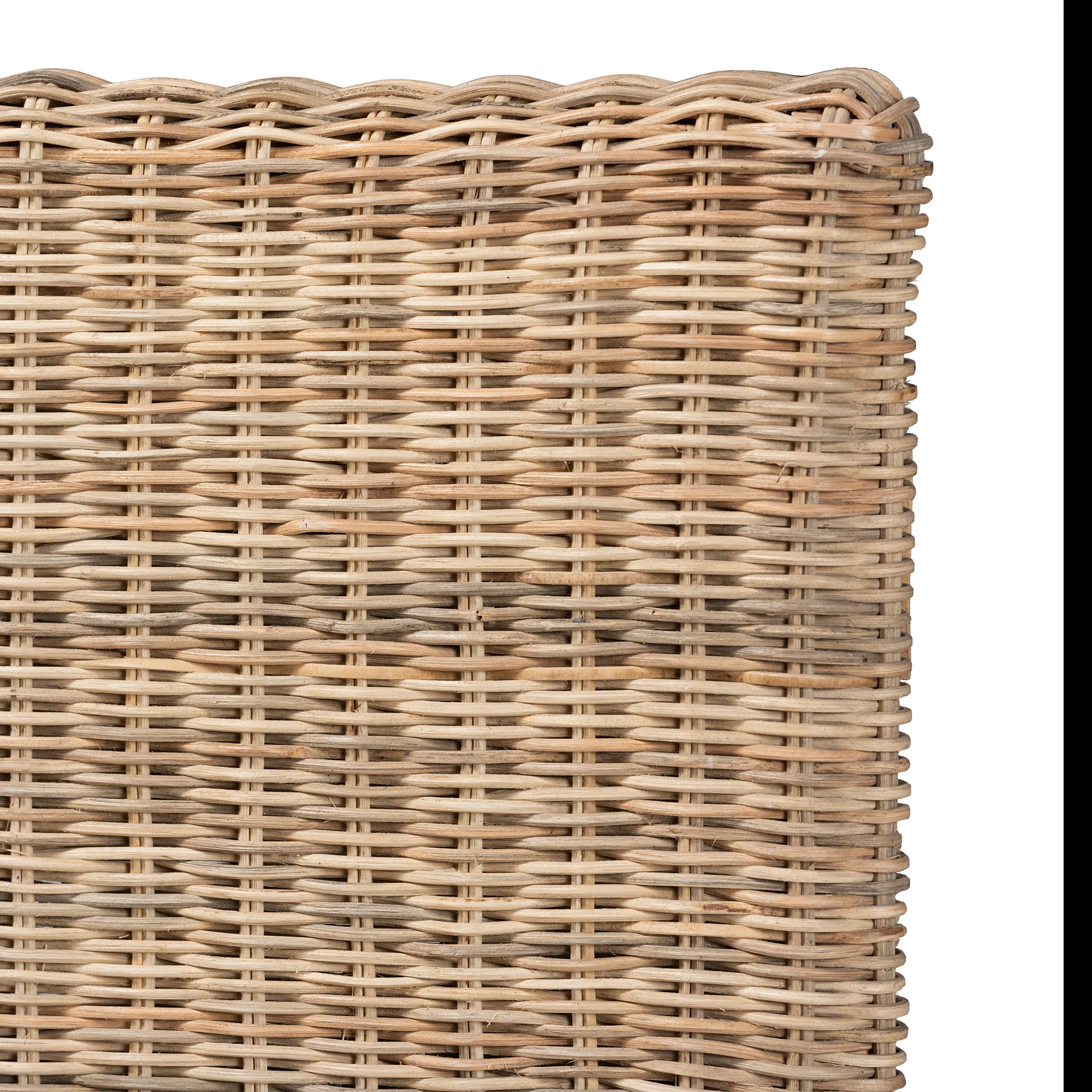 Baxton Studio bali & pari Cantara Modern Bohemian Natural Rattan Queen Size Standalone Headboard - Image 6