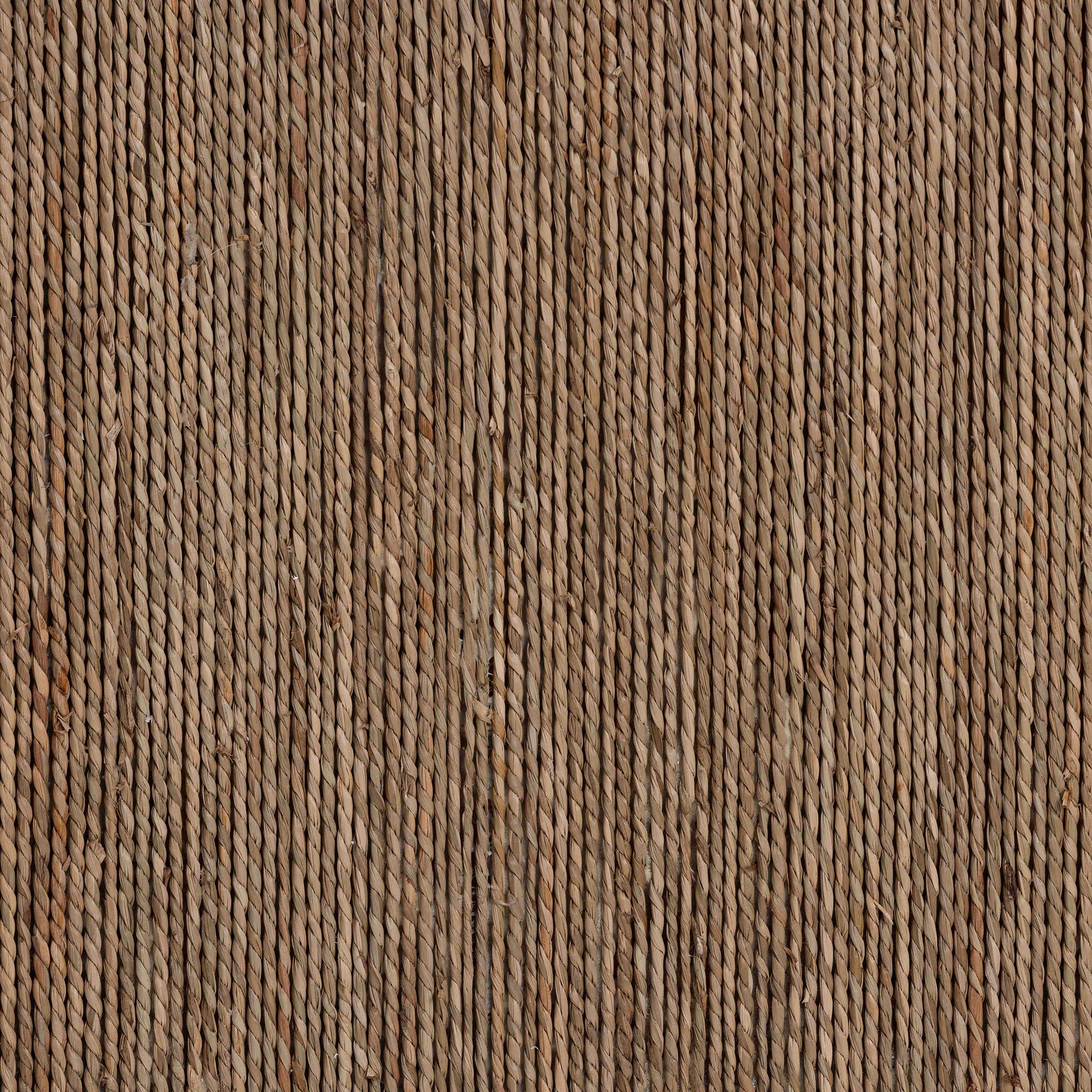Baxton Studio bali & pari Daijiro Modern Bohemian Natural Brown Seagrass and Wood Dining Table - Image 6