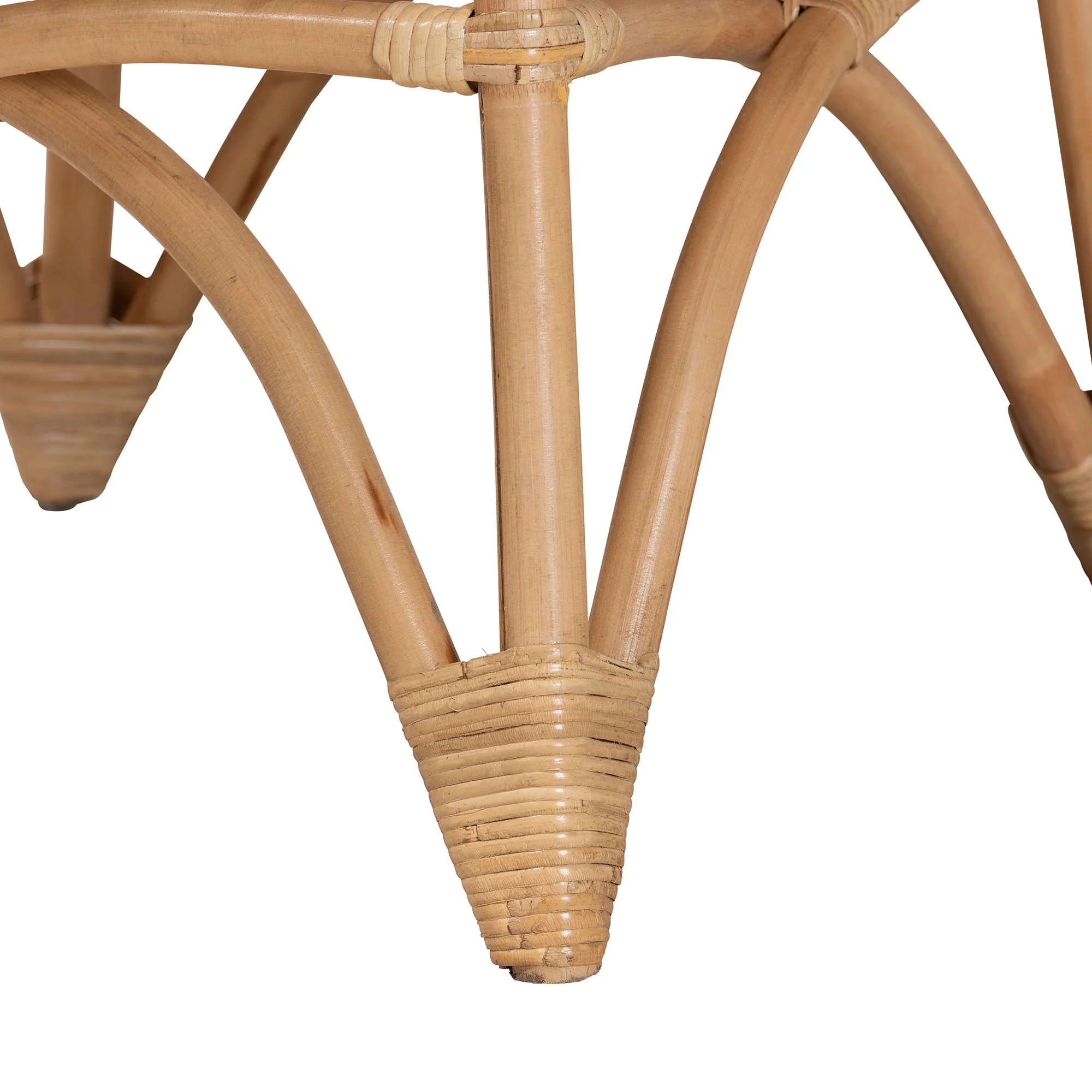 Baxton Studio bali & pari Elani Modern Bohemian Natural Rattan Coffee Table - Image 5