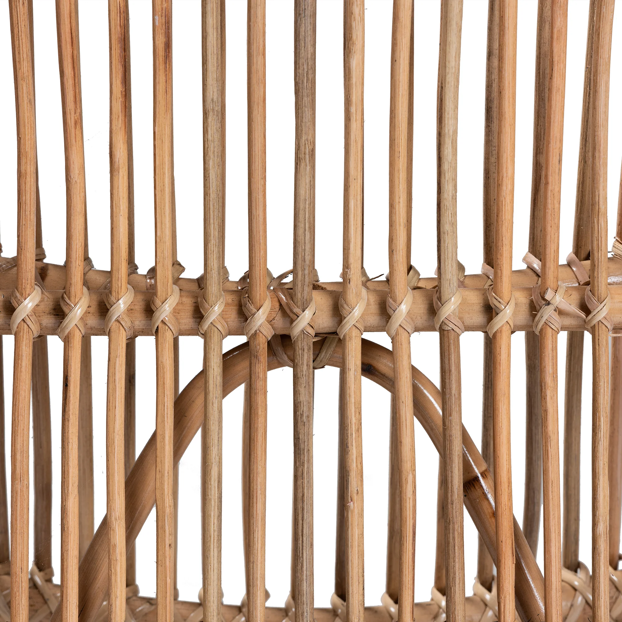 Baxton Studio bali & pari Genera Modern Bohemian Natural Rattan Lounge Chair - Image 8