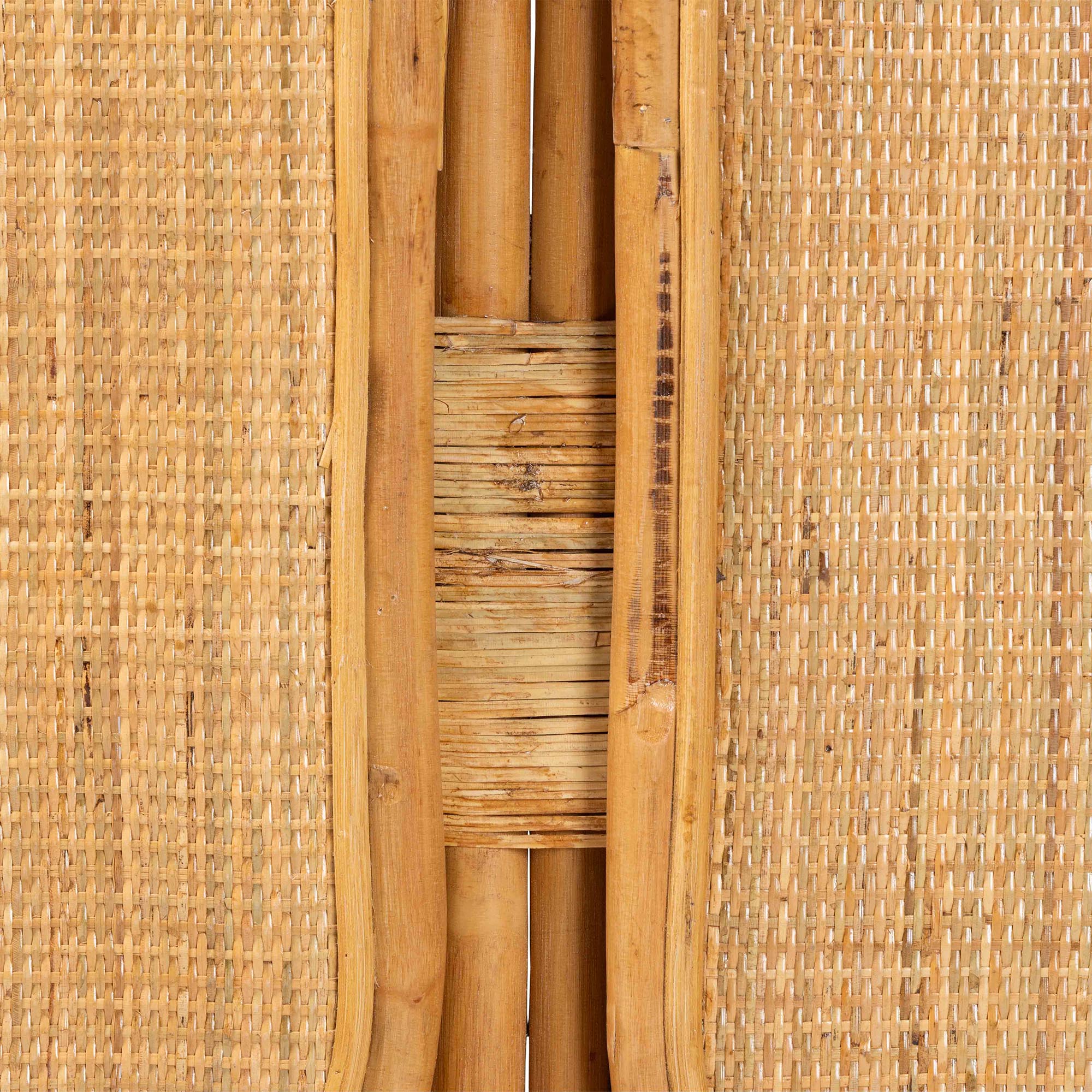 Baxton Studio bali & pari Gowan Modern Bohemian Natural Brown Rattan Queen Size Standalone Headboard - Image 4