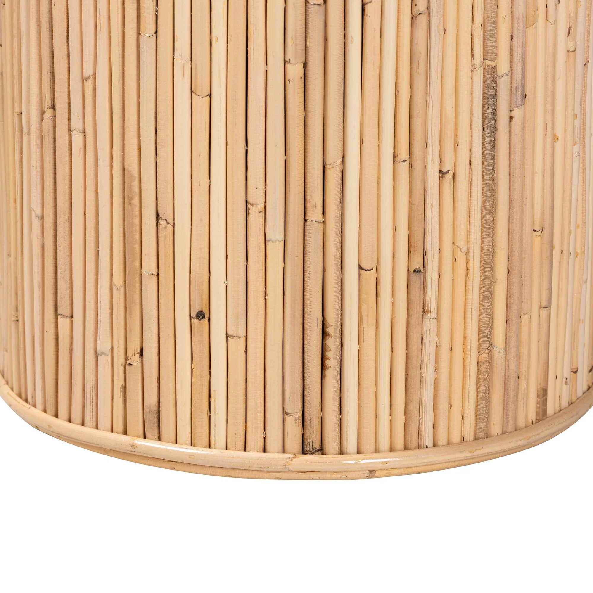 Baxton Studio bali & pari Iryna Modern Bohemian Natural Rattan Console Table - Image 8