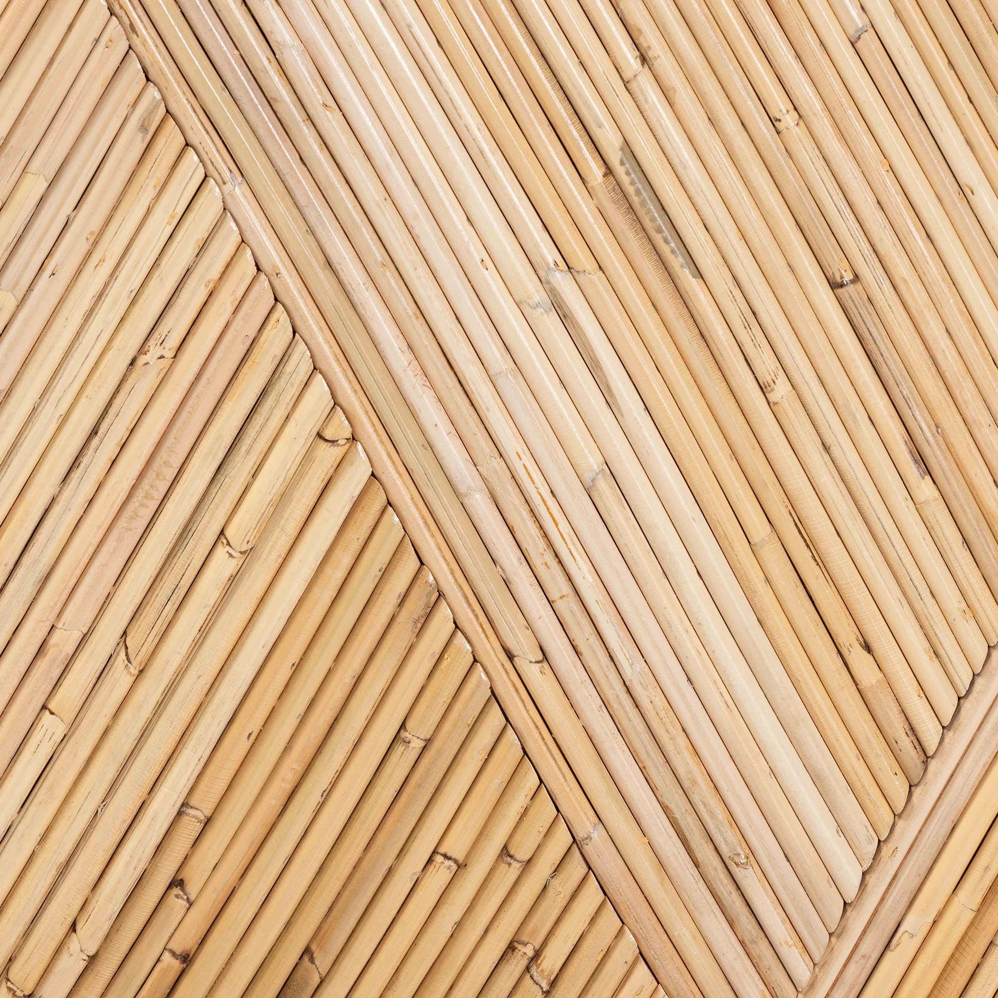 Baxton Studio bali & pari Iryna Modern Bohemian Natural Rattan Console Table - Image 9