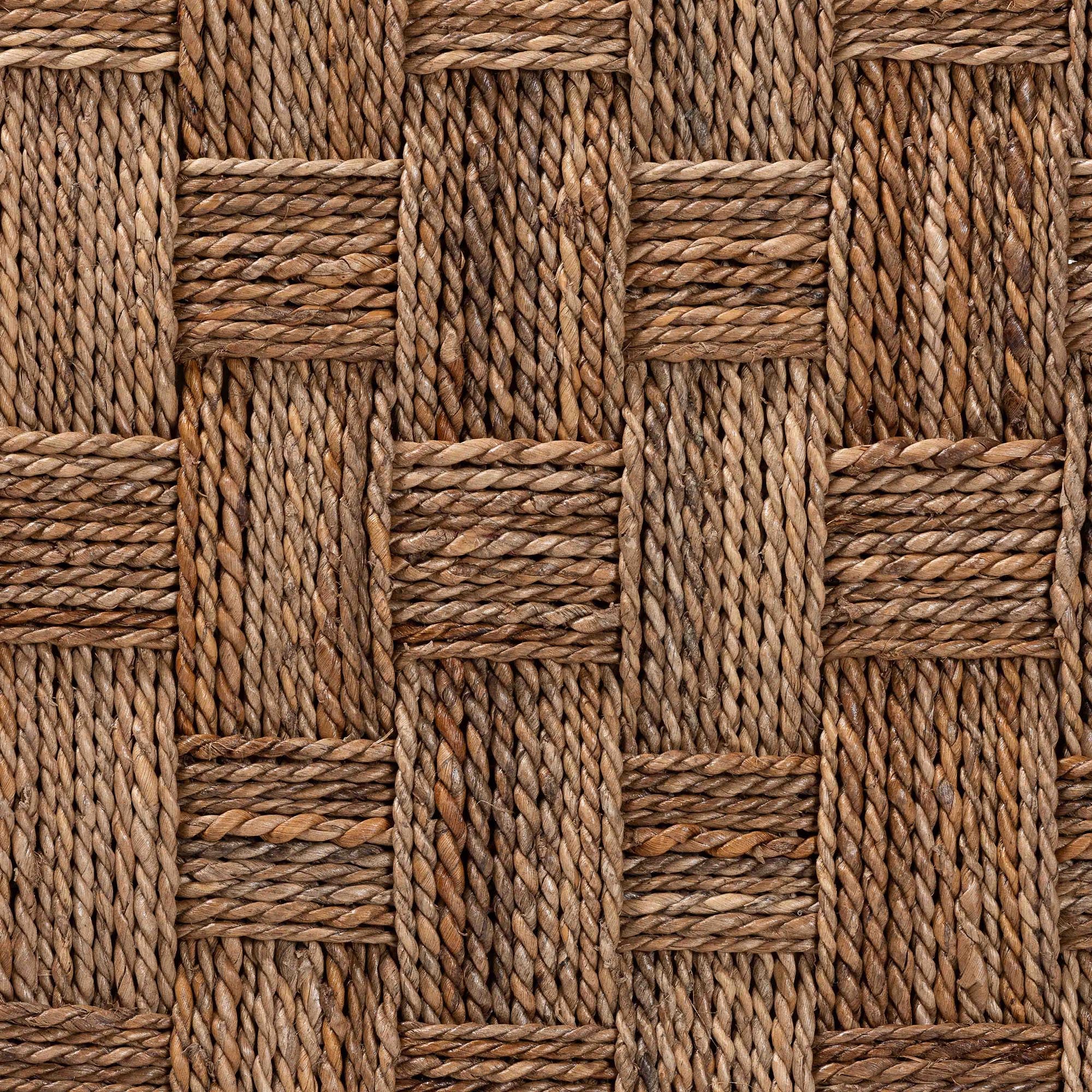 Baxton Studio bali & pari Karina Bohemian Natural Seagrass End Table - Image 9