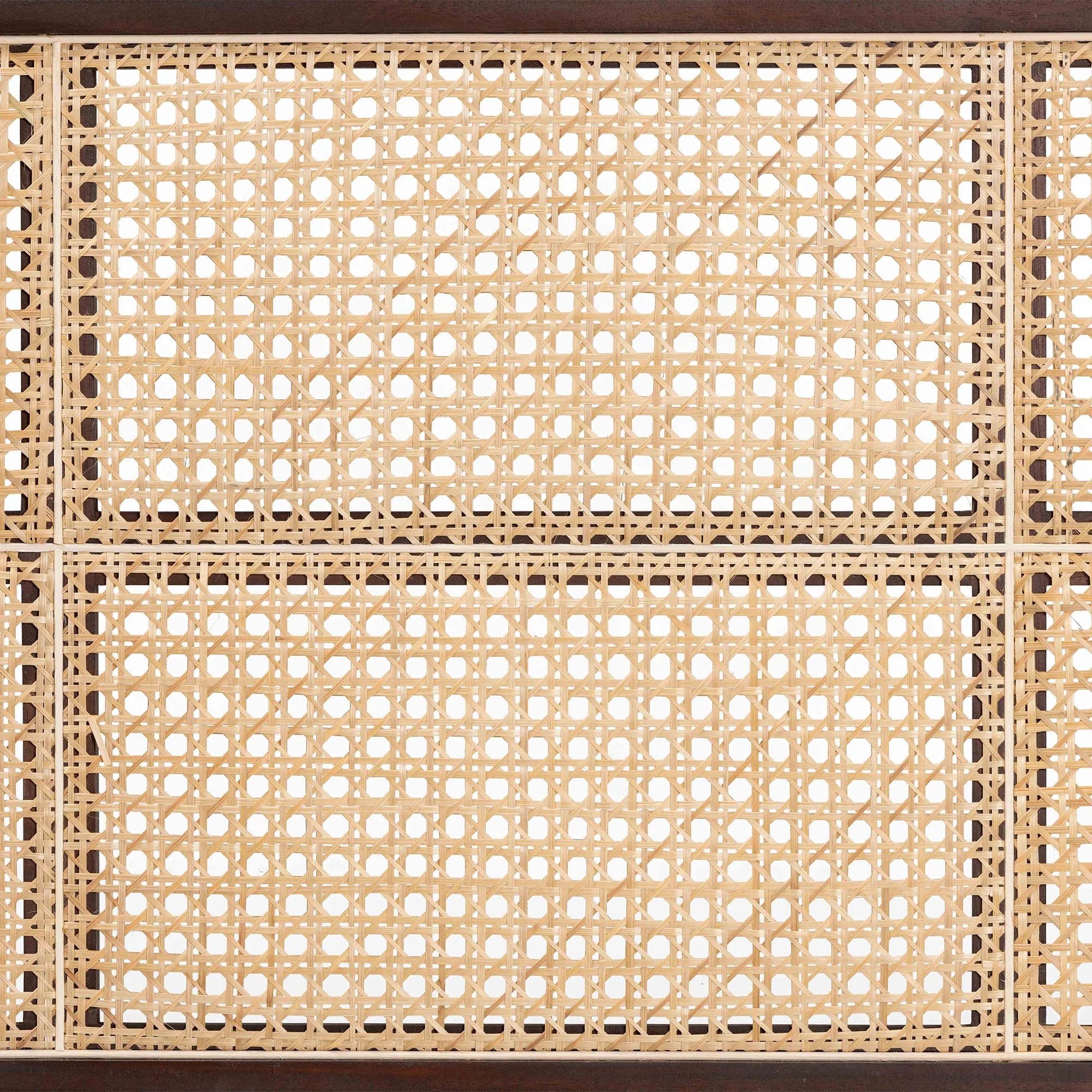 Baxton Studio bali & pari Lainer Modern Bohemian Black Finished Bayur Wood and Natural Bamboo Queen Size Headboard - Image 13