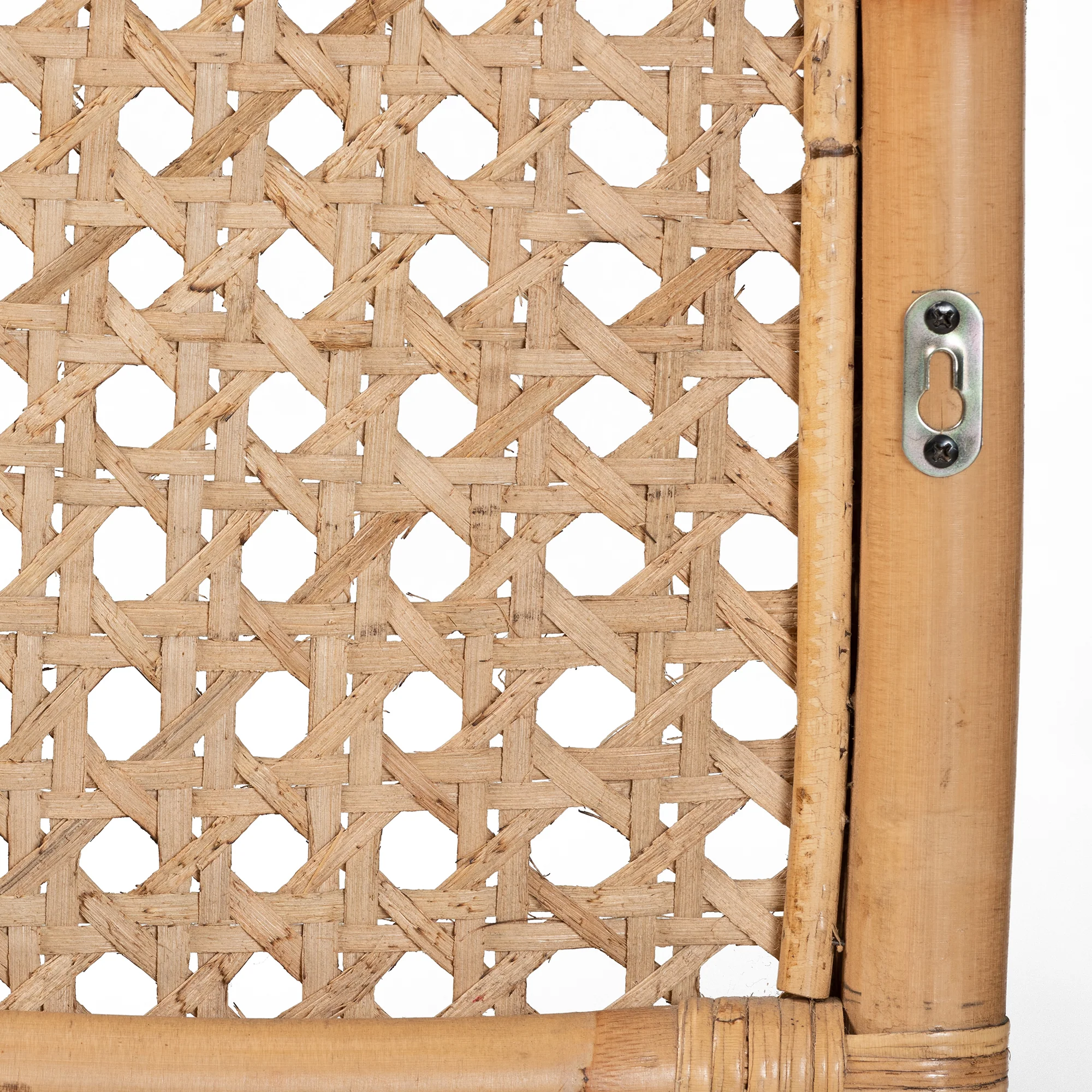 Baxton Studio bali & pari Linette Modern Bohemian Natural Rattan Queen Size Standalone Headboard - Image 6