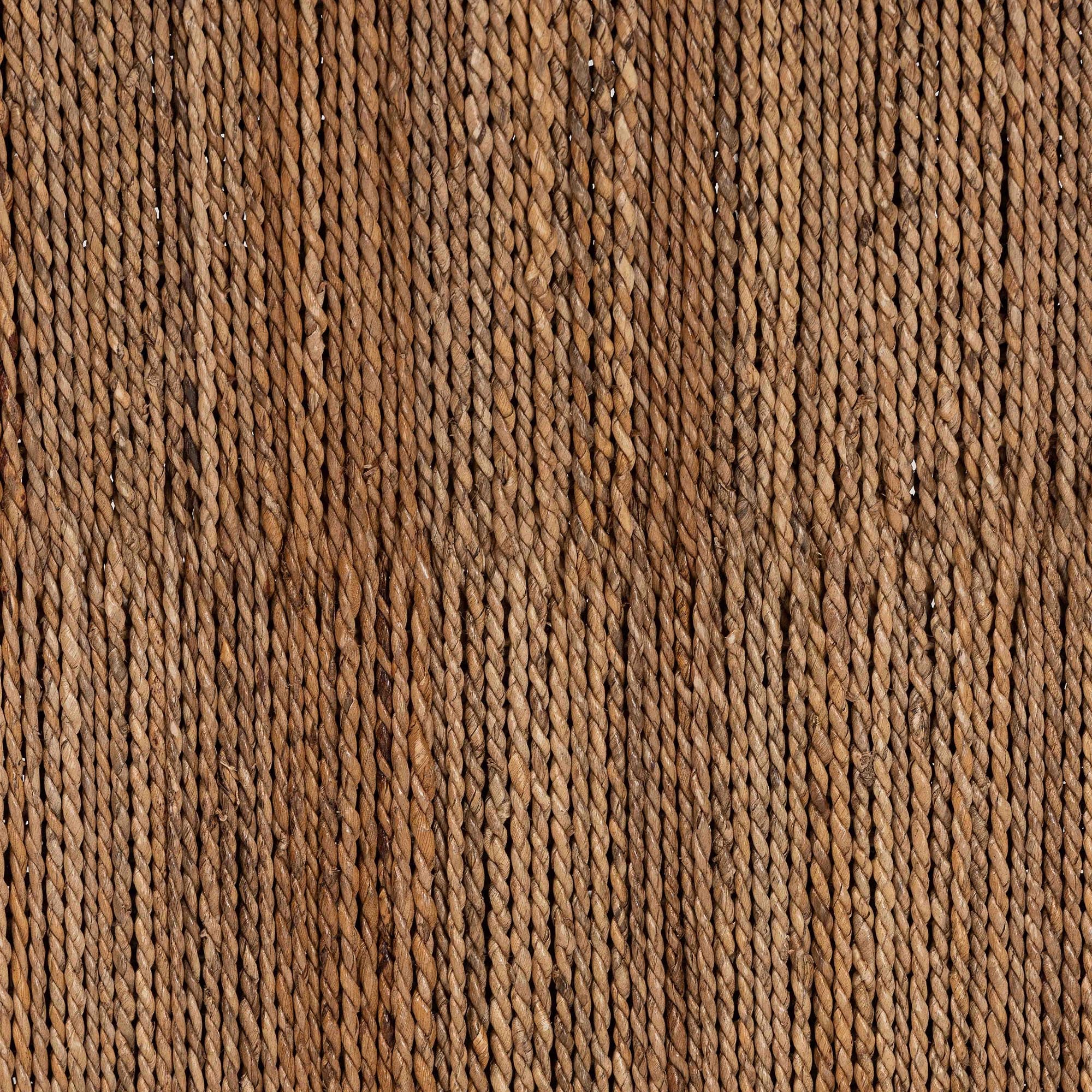 Baxton Studio bali & pari Liza Bohemian Natural Seagrass and Wood Accent Bench - Image 7