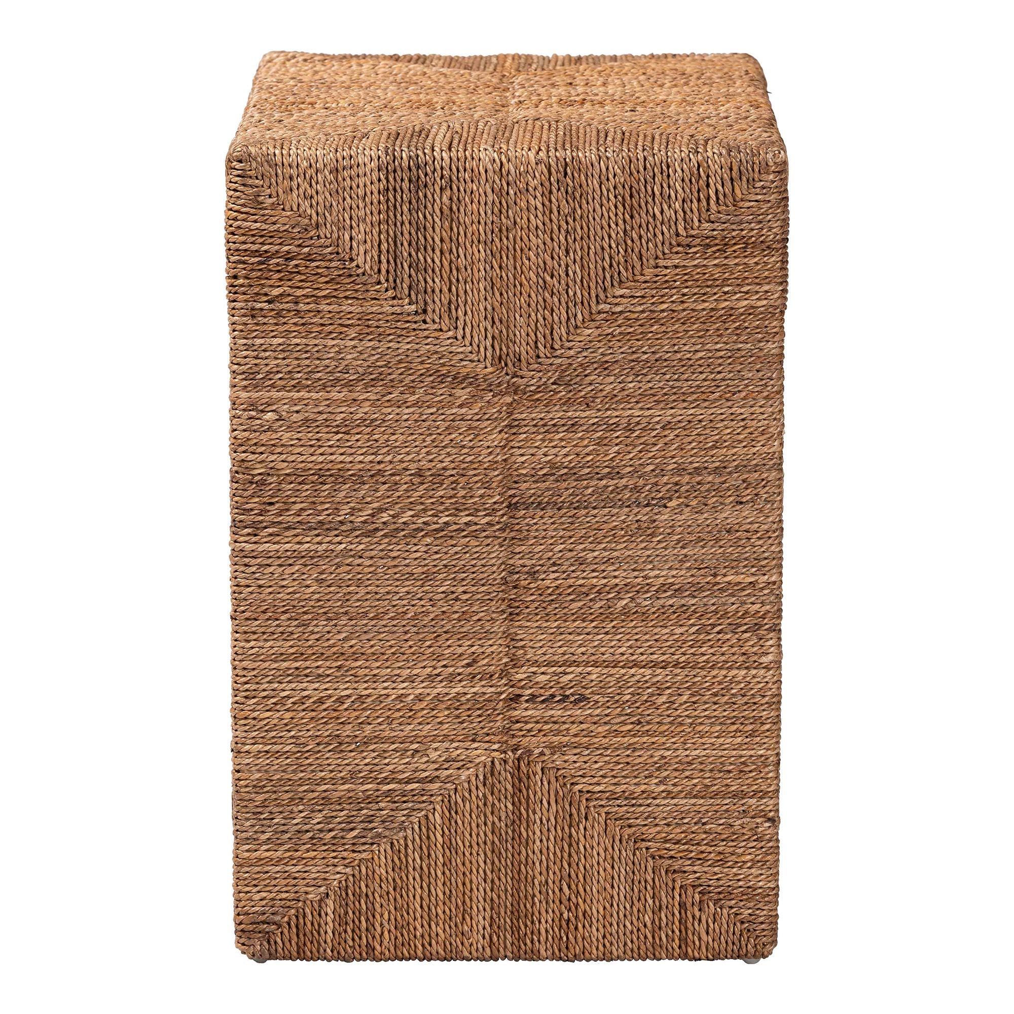 Baxton Studio bali & pari Liza Bohemian Natural Seagrass End Table - Image 6