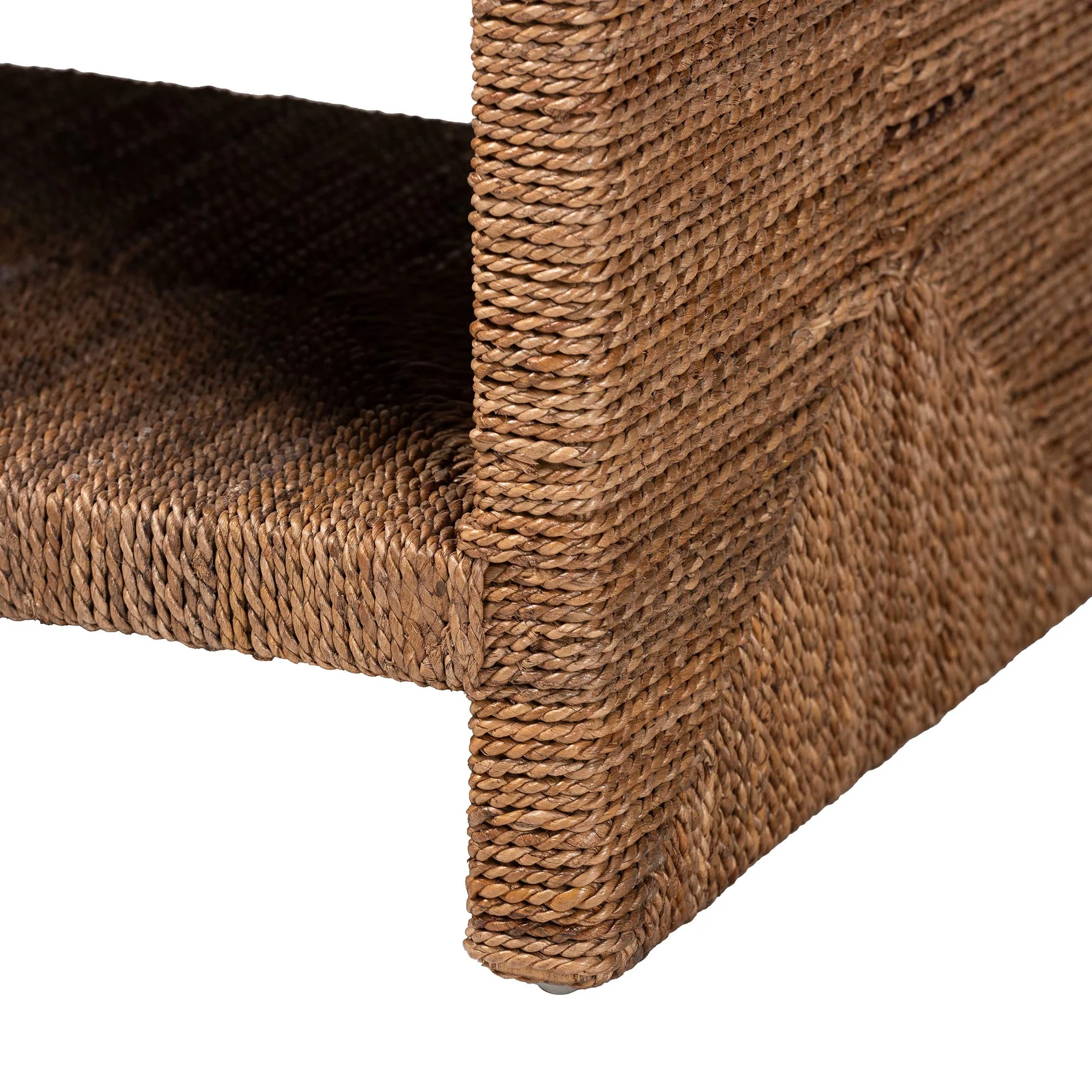 Baxton Studio bali & pari Liza Bohemian Natural Seagrass End Table - Image 8
