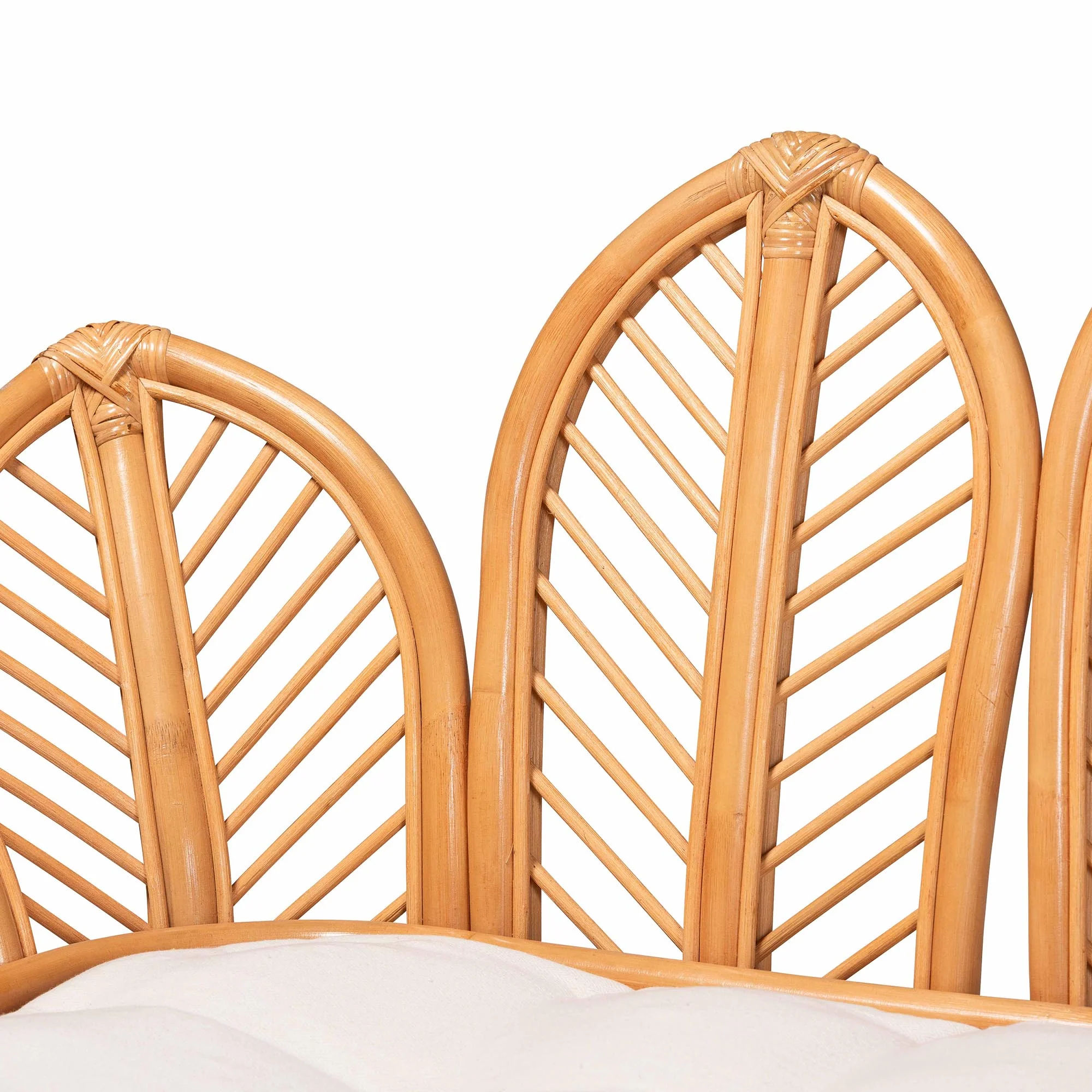 Baxton Studio bali & pari Loften Bohemian Light Honey Rattan Daybed - Image 8
