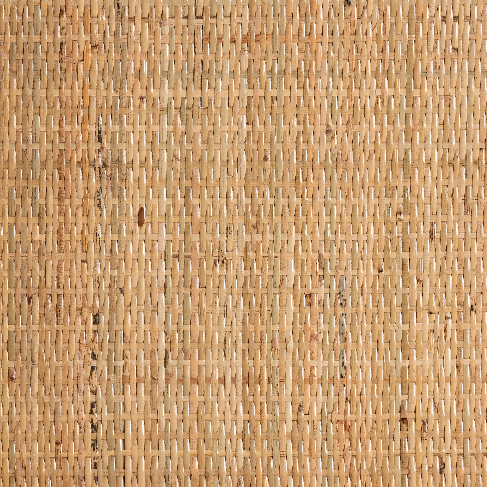 Baxton Studio bali & pari Lombok Modern Bohemian Natural Brown Rattan Console Table - Image 7