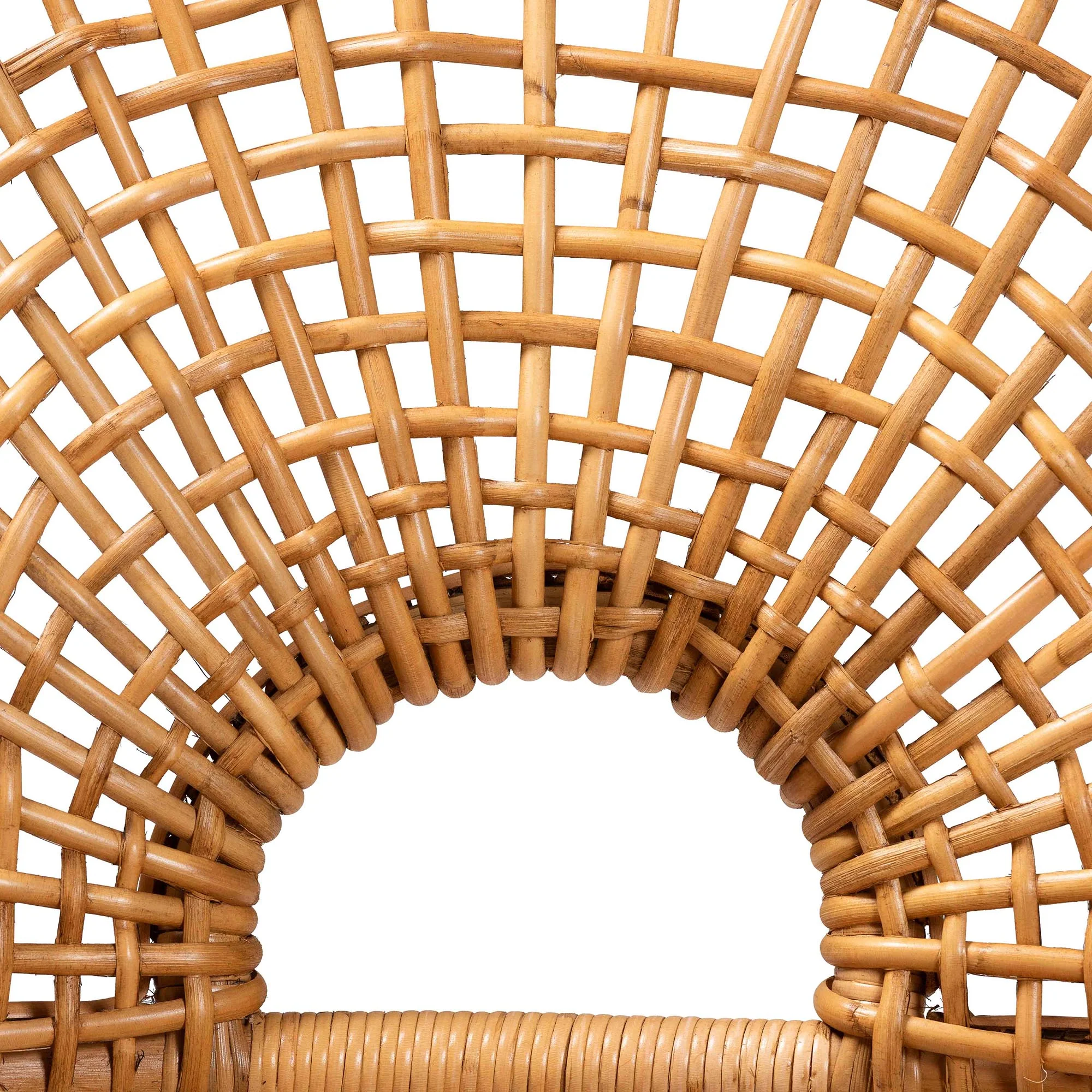 Baxton Studio bali & pari Mamba Bohemian Natural Rattan Arm Chair - Image 10