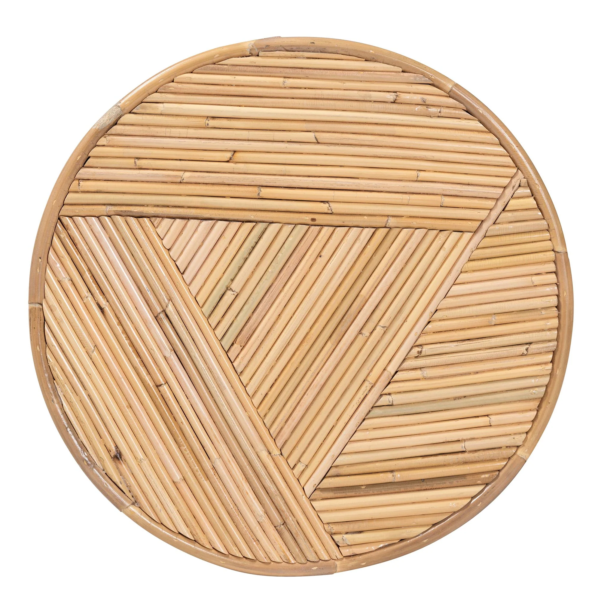 Baxton Studio bali & pari Milagra Modern Bohemian Natural Rattan End Table - Image 5