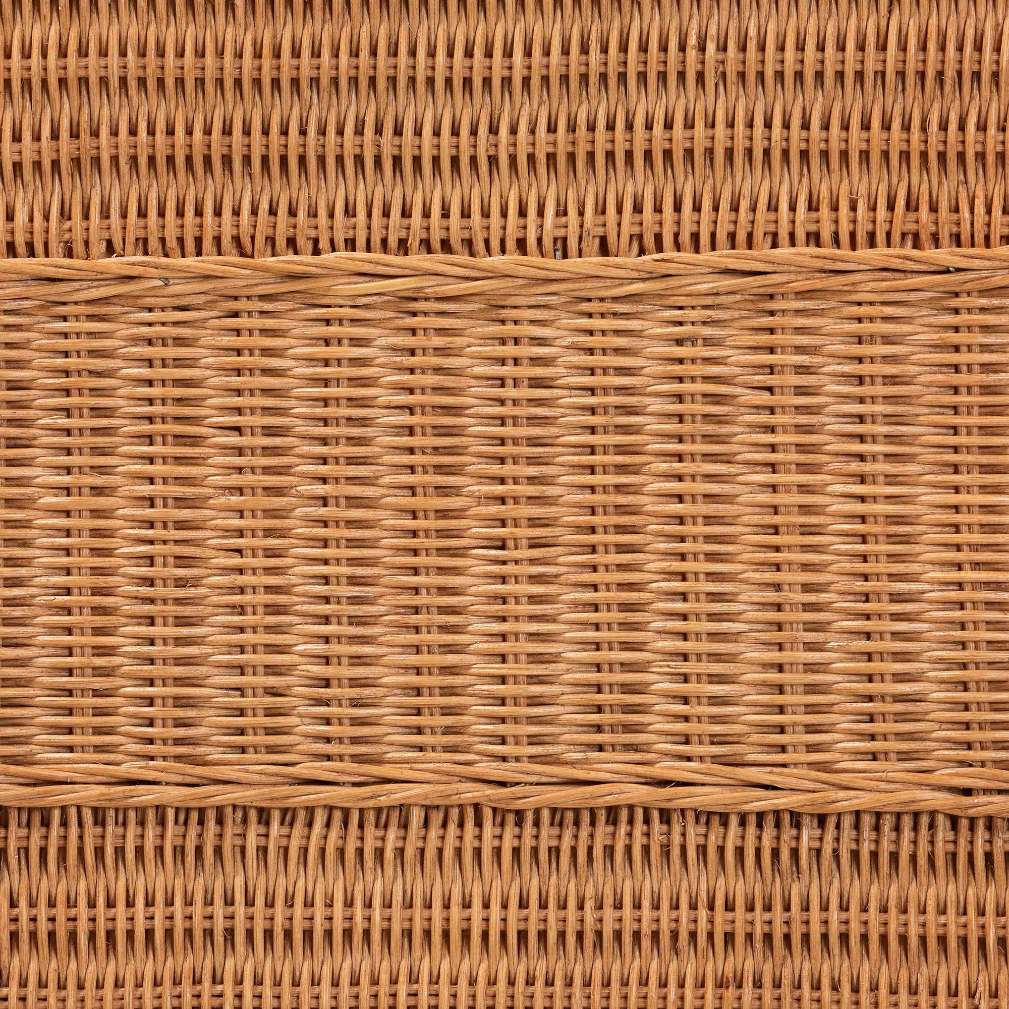 Baxton Studio bali & pari Minahasa Bohemian Light Honey Braided Rattan Side Table - Image 9