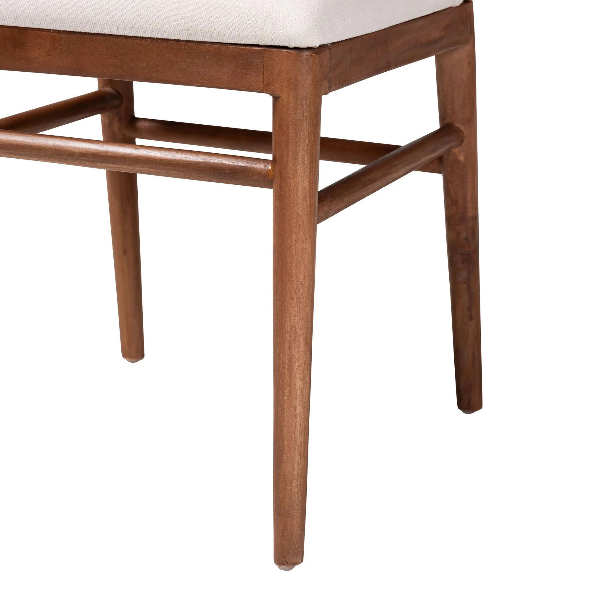 Baxton Studio bali & pari Nadim Modern Bohemian Natural Seagrass and Acacia Wood 2-Piece Dining Chair Set - Image 8